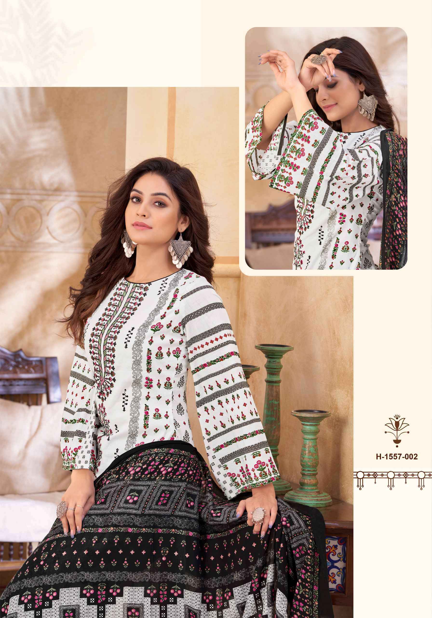 Alok Suit Qudrat Black And White Suits ( 8 Pcs Catalog )