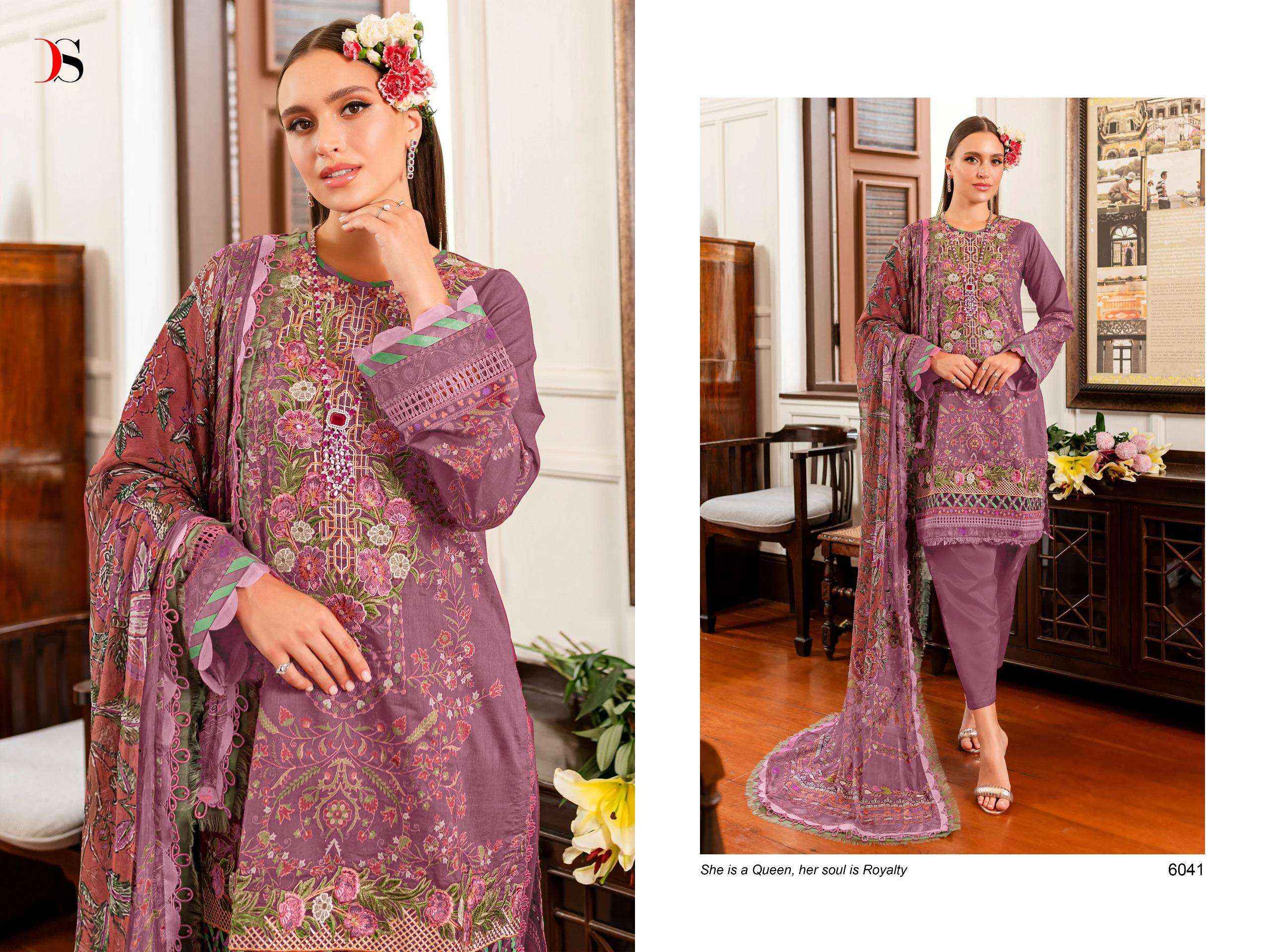 DEEPSY SUITS FIRDOUS QUEENS COURT VOL 7 PAKISTANI SUITS  (8 PCS CATALOG ) CHIFFON DUPATTA