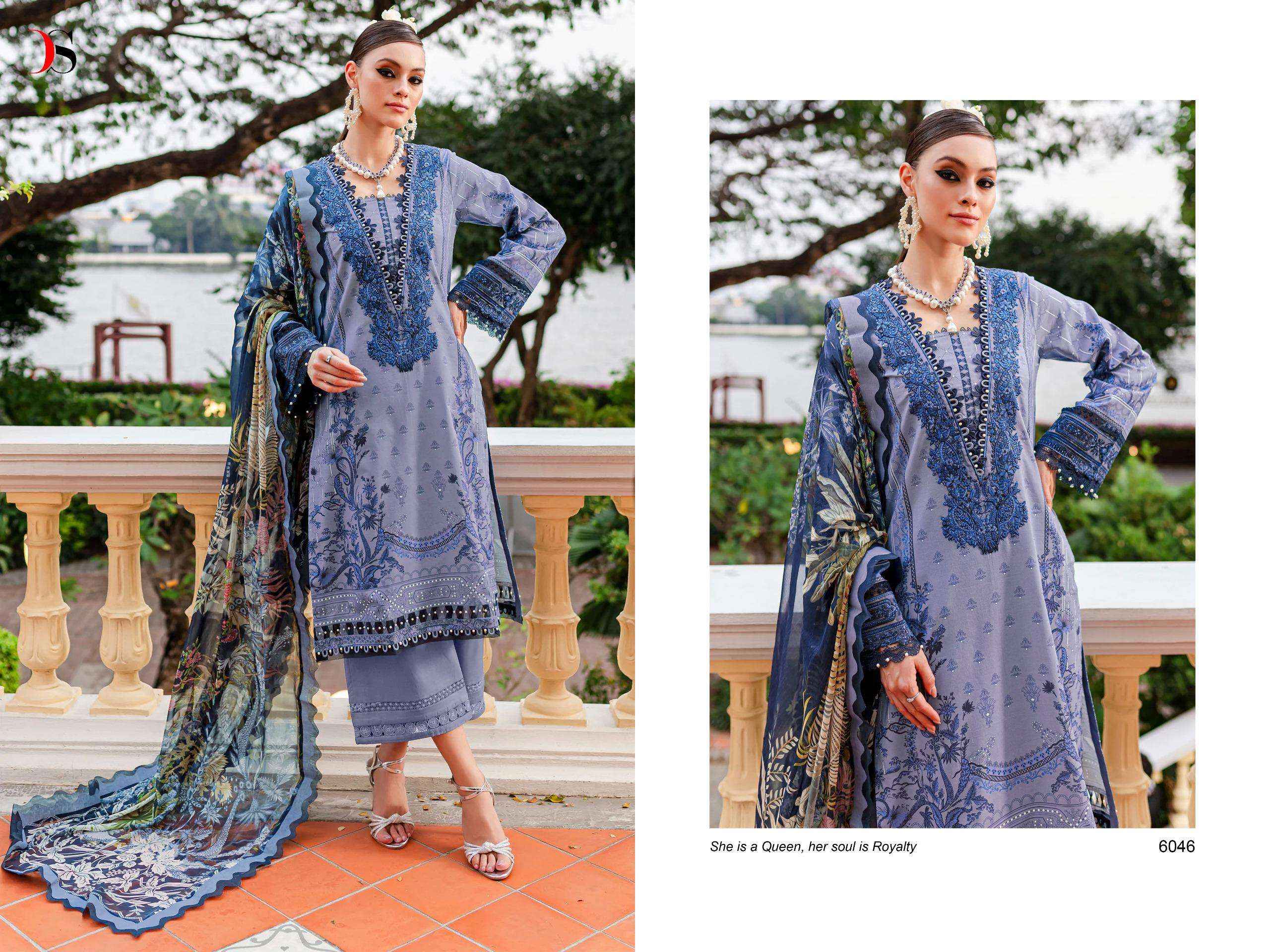 DEEPSY SUITS FIRDOUS QUEENS COURT VOL 7 PAKISTANI SUITS  (8 PCS CATALOG ) CHIFFON DUPATTA