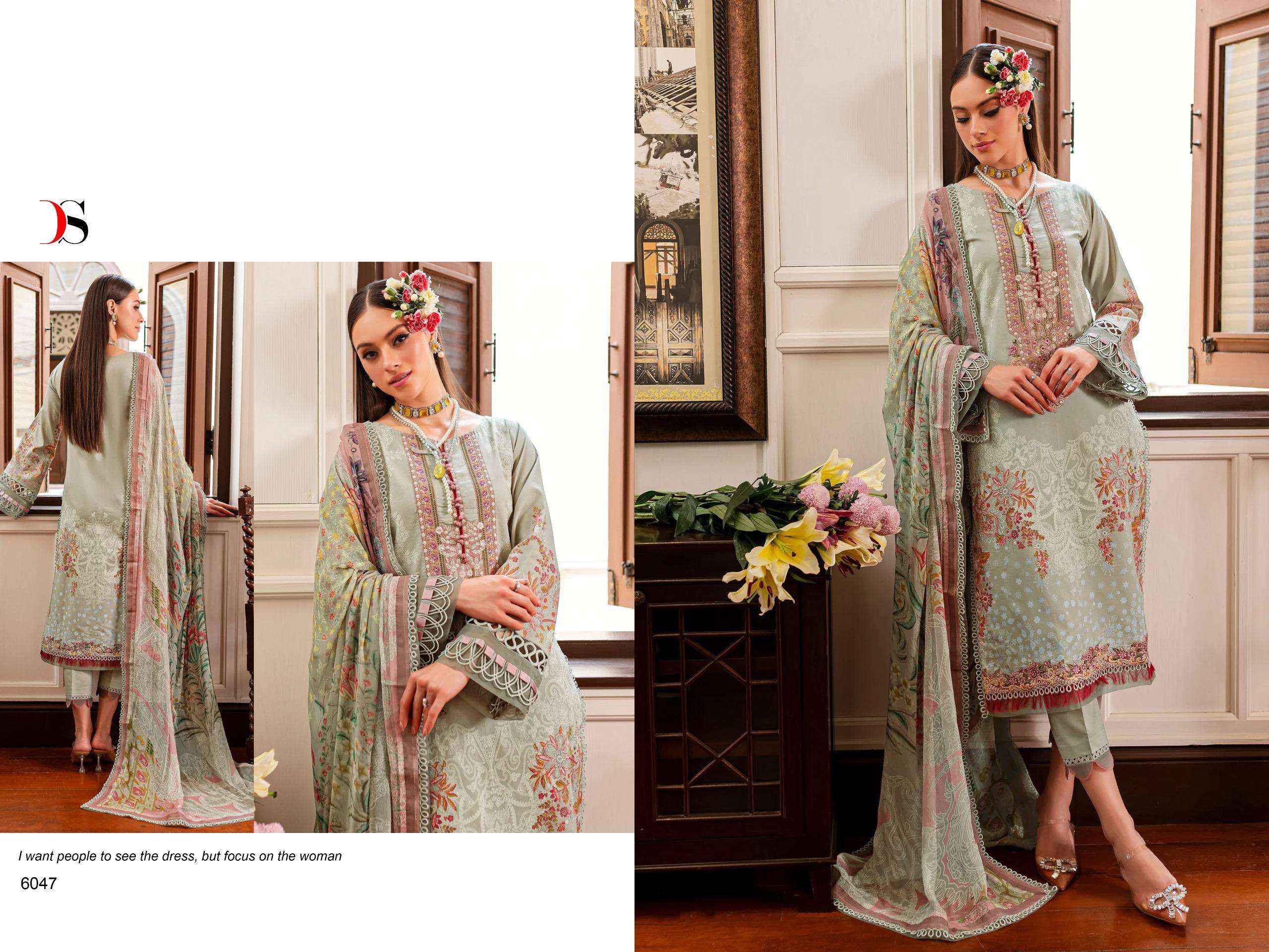 DEEPSY SUITS FIRDOUS QUEENS COURT VOL 7 PAKISTANI SUITS  (8 PCS CATALOG ) CHIFFON DUPATTA