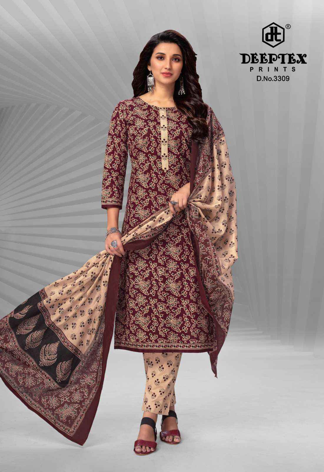 DEEPTEX CHIEF GUEST VOL 33 COTTON SALWAR SUITS ( 15 PCS CATALOG )