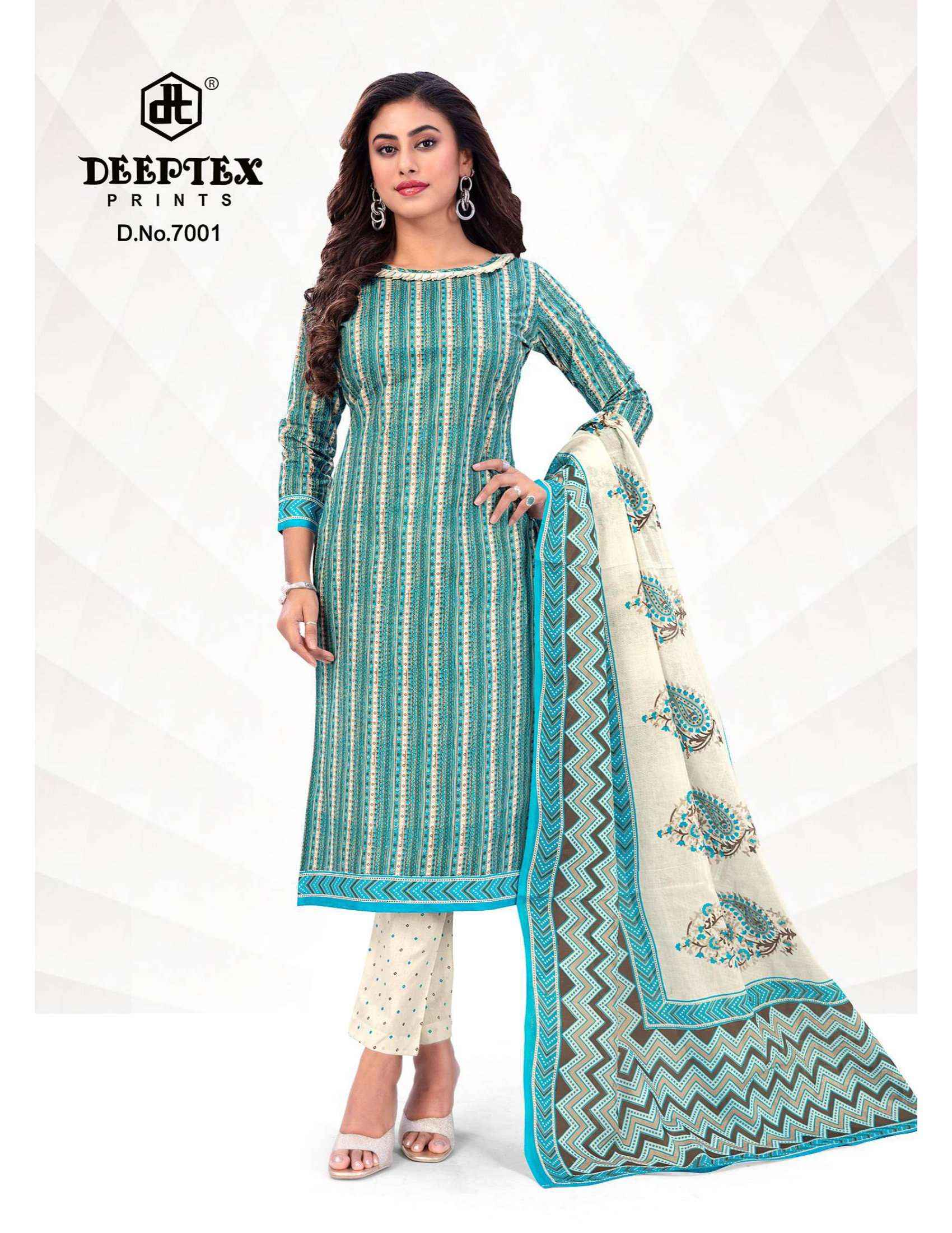 DEEPTEX PRINTS AALIZA VOL 7 COTTON DRESS MATERIAL ( 10 PCS CATALOG )