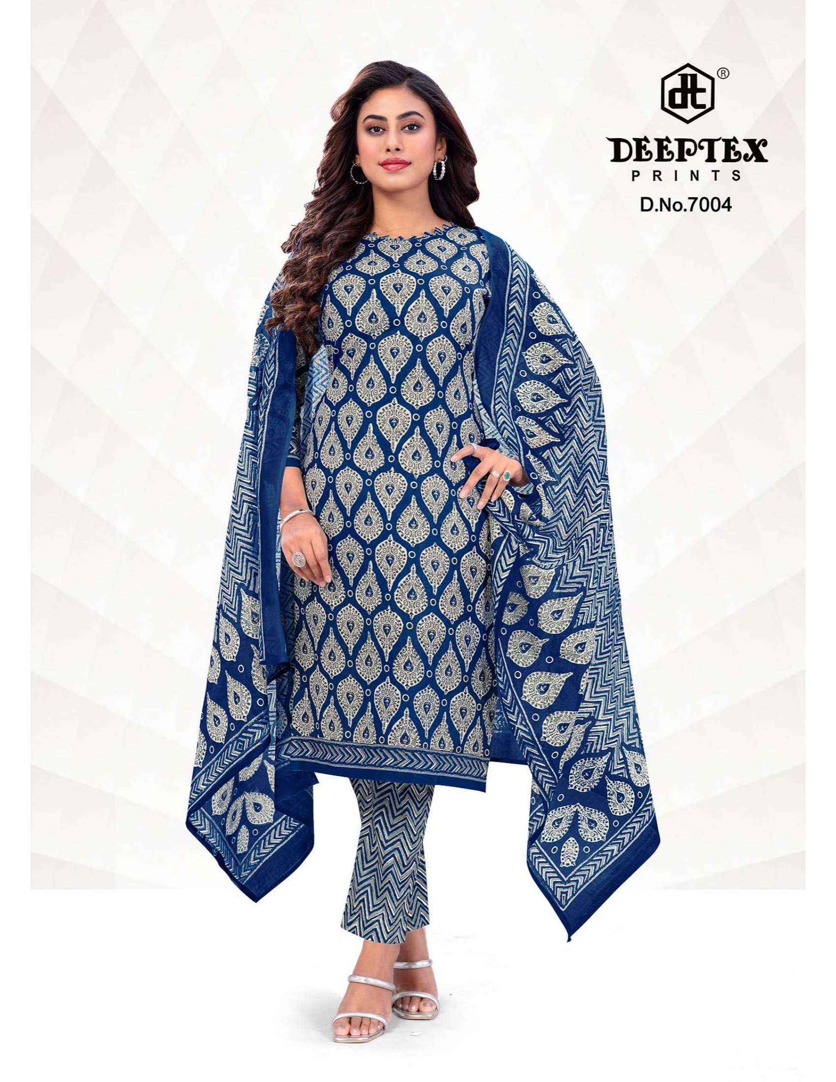 DEEPTEX PRINTS AALIZA VOL 7 COTTON DRESS MATERIAL ( 10 PCS CATALOG )