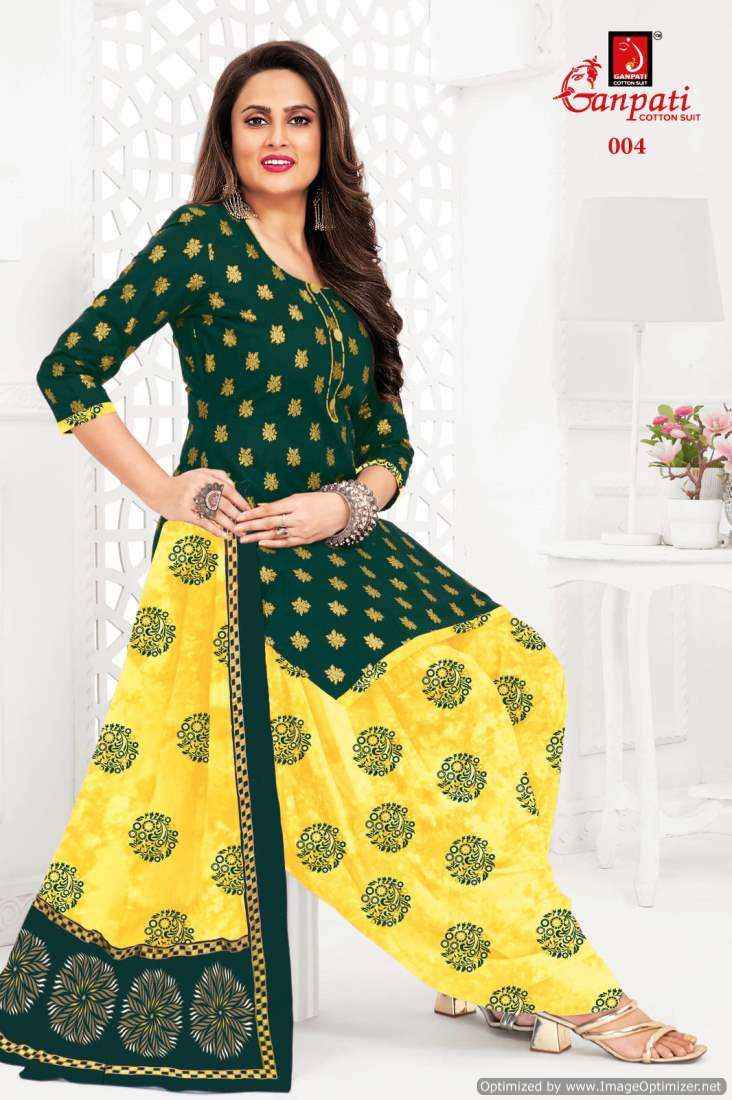 Ganpati The Dye Gold Vol 1 Pure Cotton Printed Suits ( 6 Pcs Catalog )