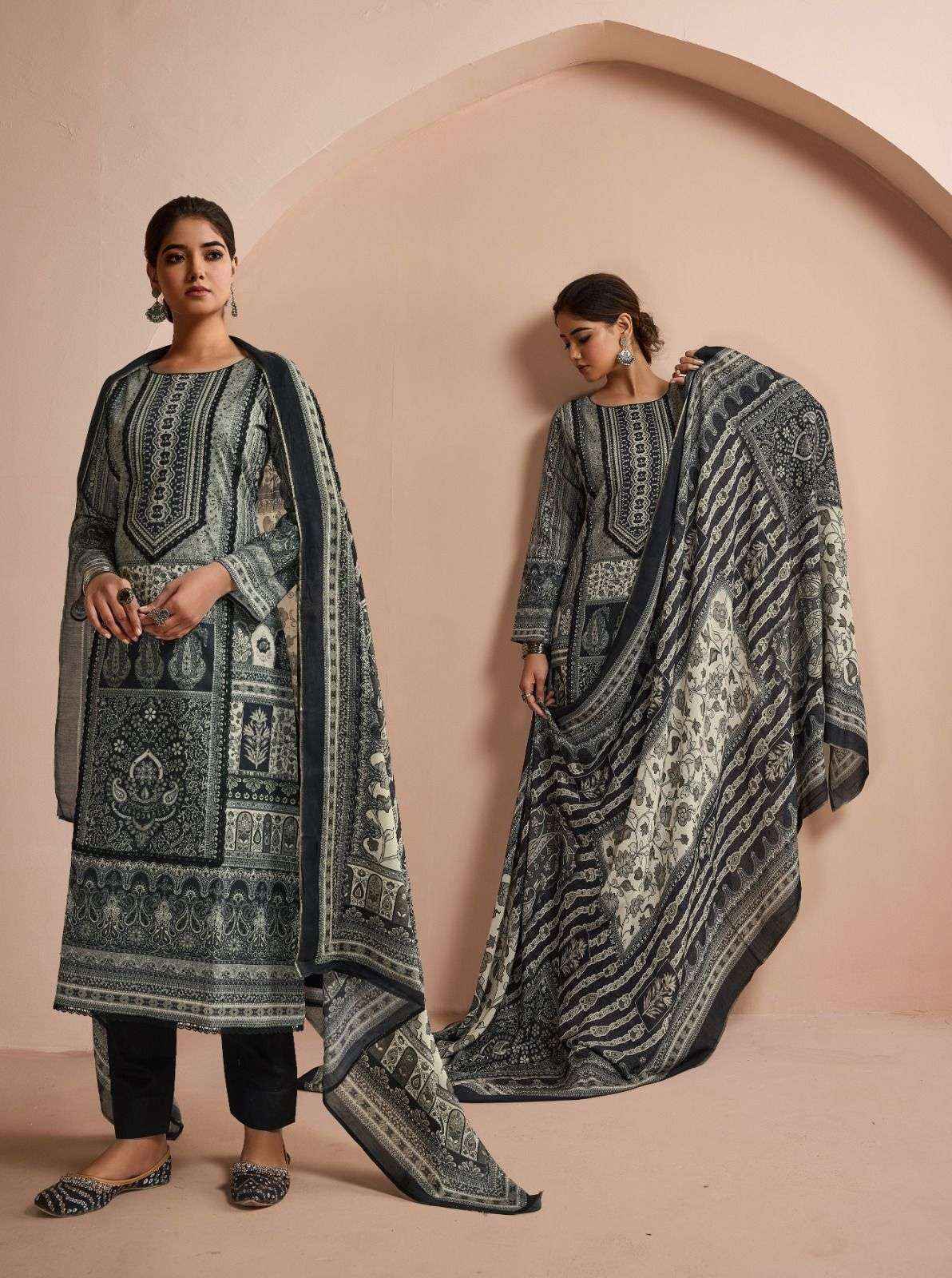 IBIZA JIYANA LAWN COTTON DIGITAL PRINT WITH FANCY WORK SUIT ( 4 PCS CATALOG )