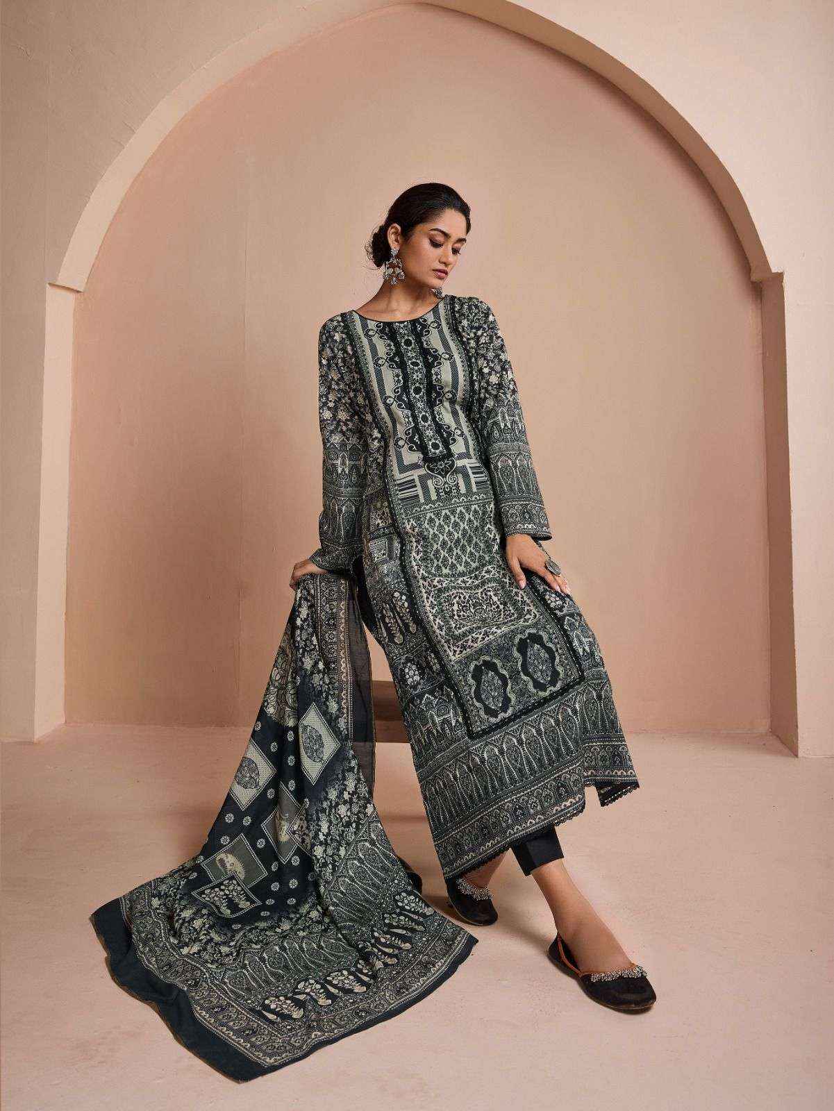IBIZA JIYANA LAWN COTTON DIGITAL PRINT WITH FANCY WORK SUIT ( 4 PCS CATALOG )