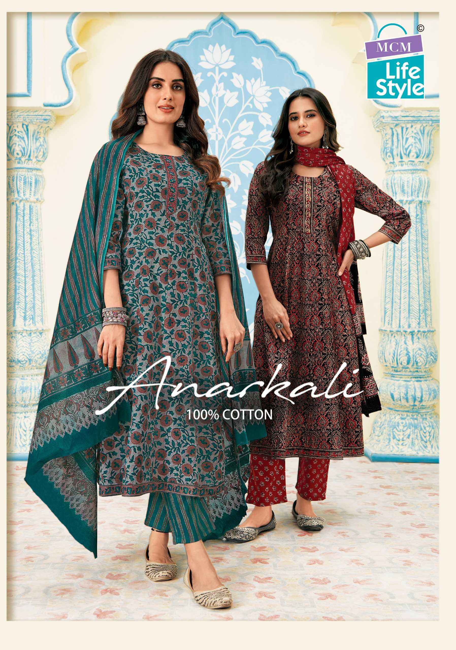 MCM LIFESTYLE ANARKALI READYMADE SALWAR KAMEEZ ( 10 PCS CATALOG )