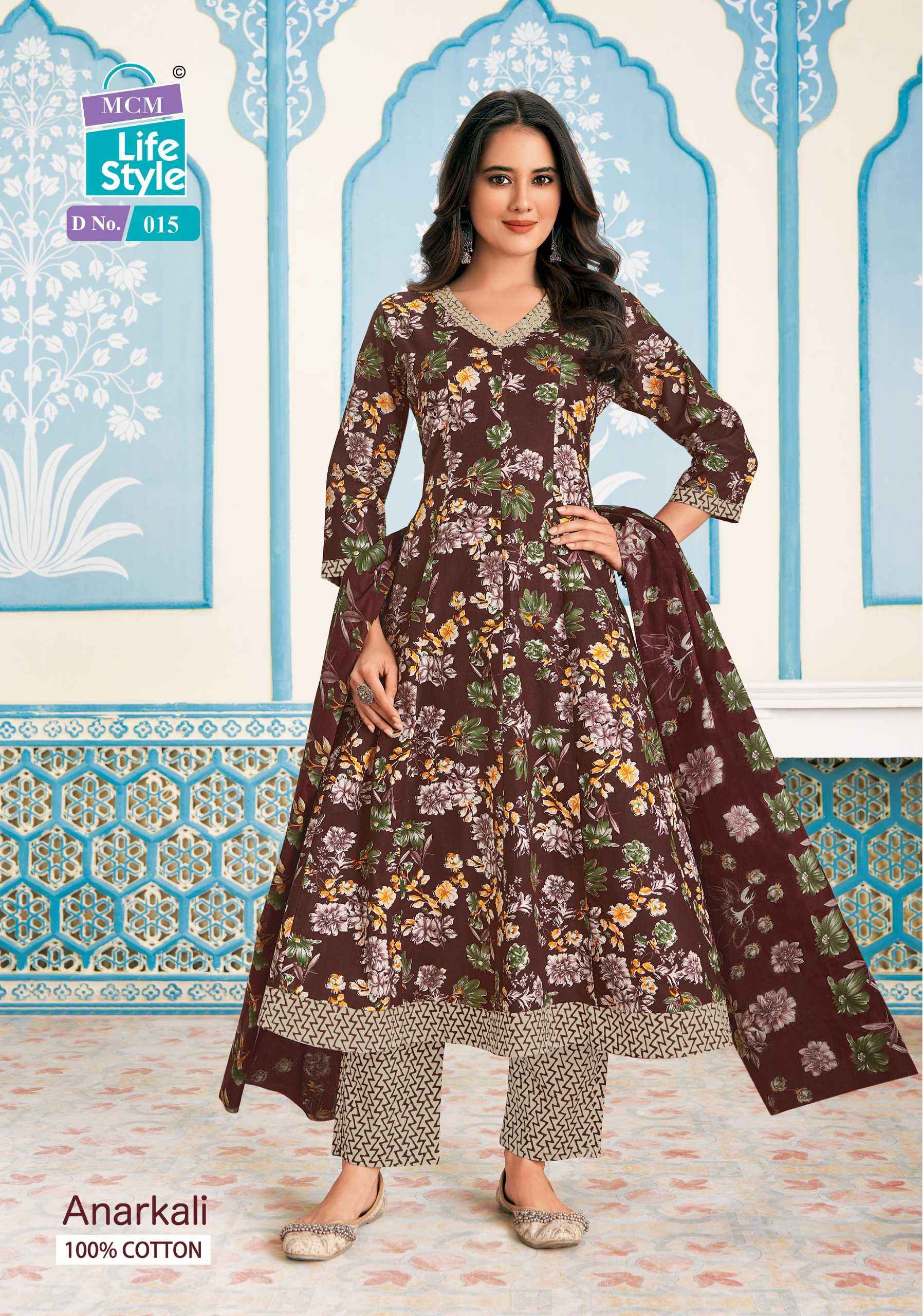 MCM LIFESTYLE ANARKALI READYMADE SALWAR KAMEEZ ( 10 PCS CATALOG )