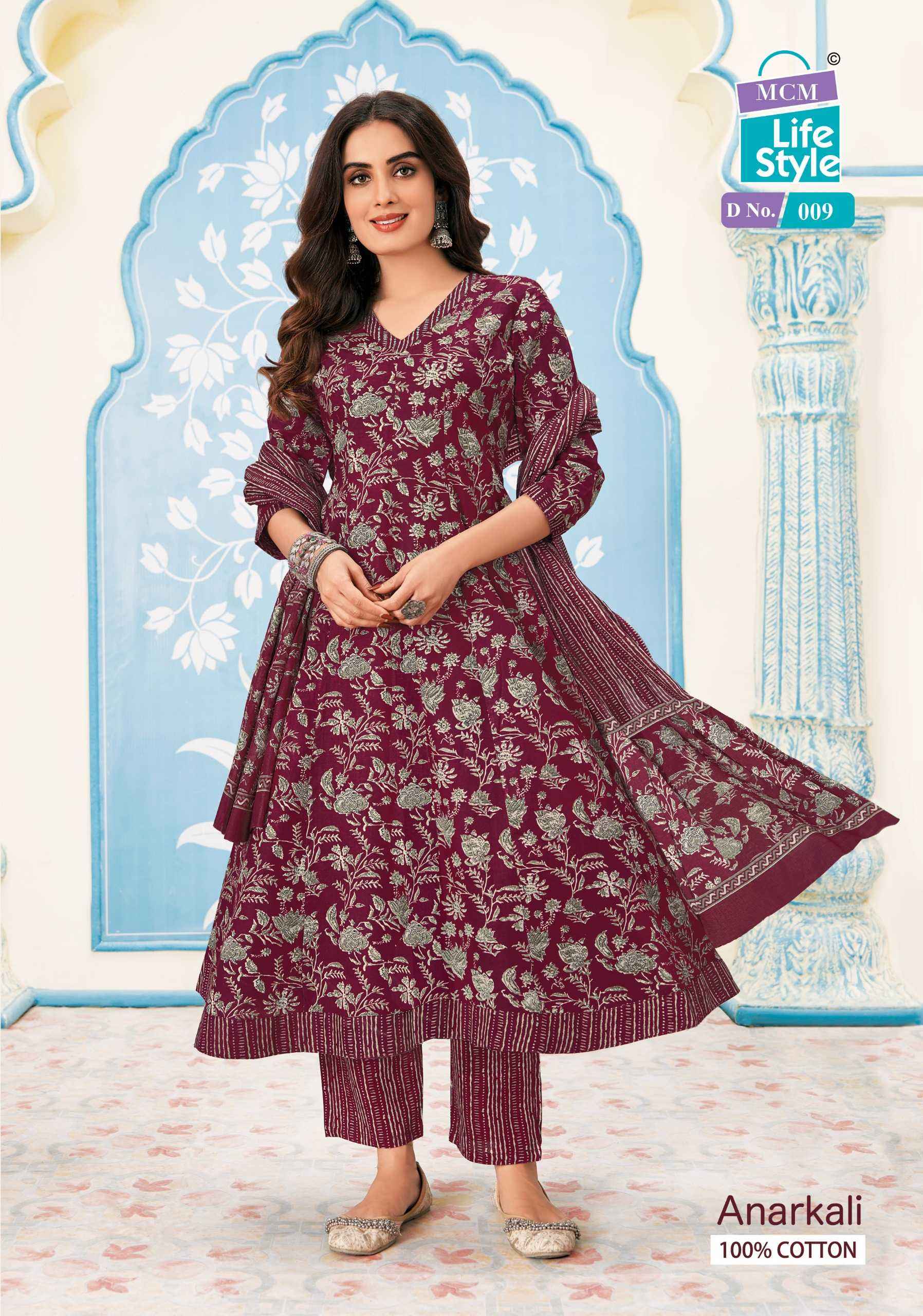 MCM LIFESTYLE ANARKALI READYMADE SALWAR KAMEEZ ( 10 PCS CATALOG )