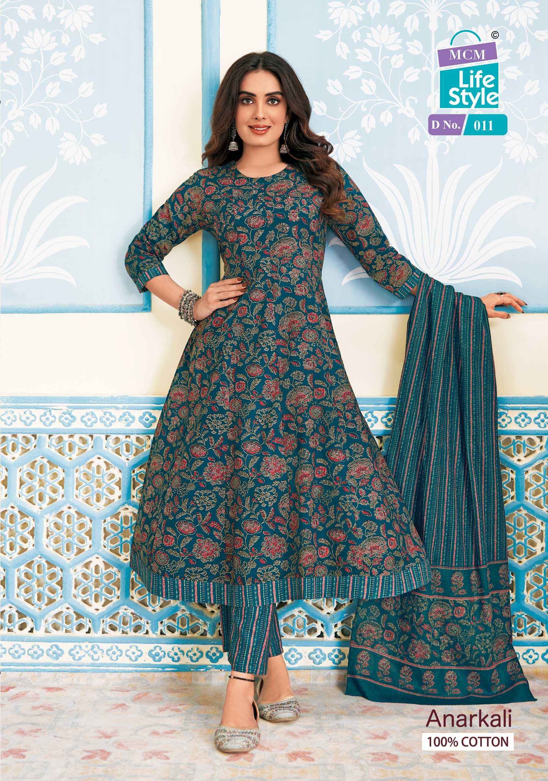 MCM LIFESTYLE ANARKALI READYMADE SALWAR KAMEEZ ( 10 PCS CATALOG )