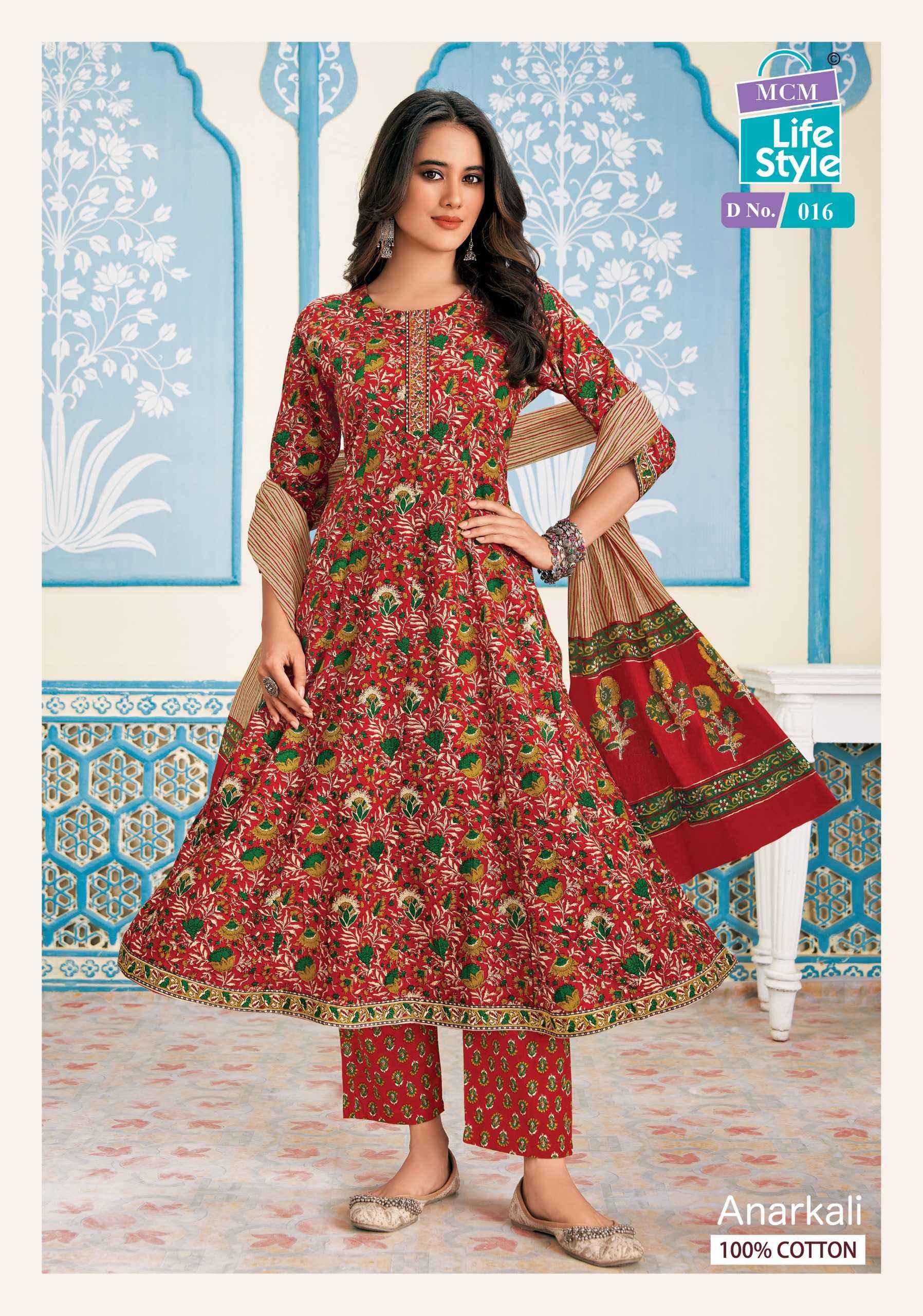 MCM LIFESTYLE ANARKALI READYMADE SALWAR KAMEEZ ( 10 PCS CATALOG )