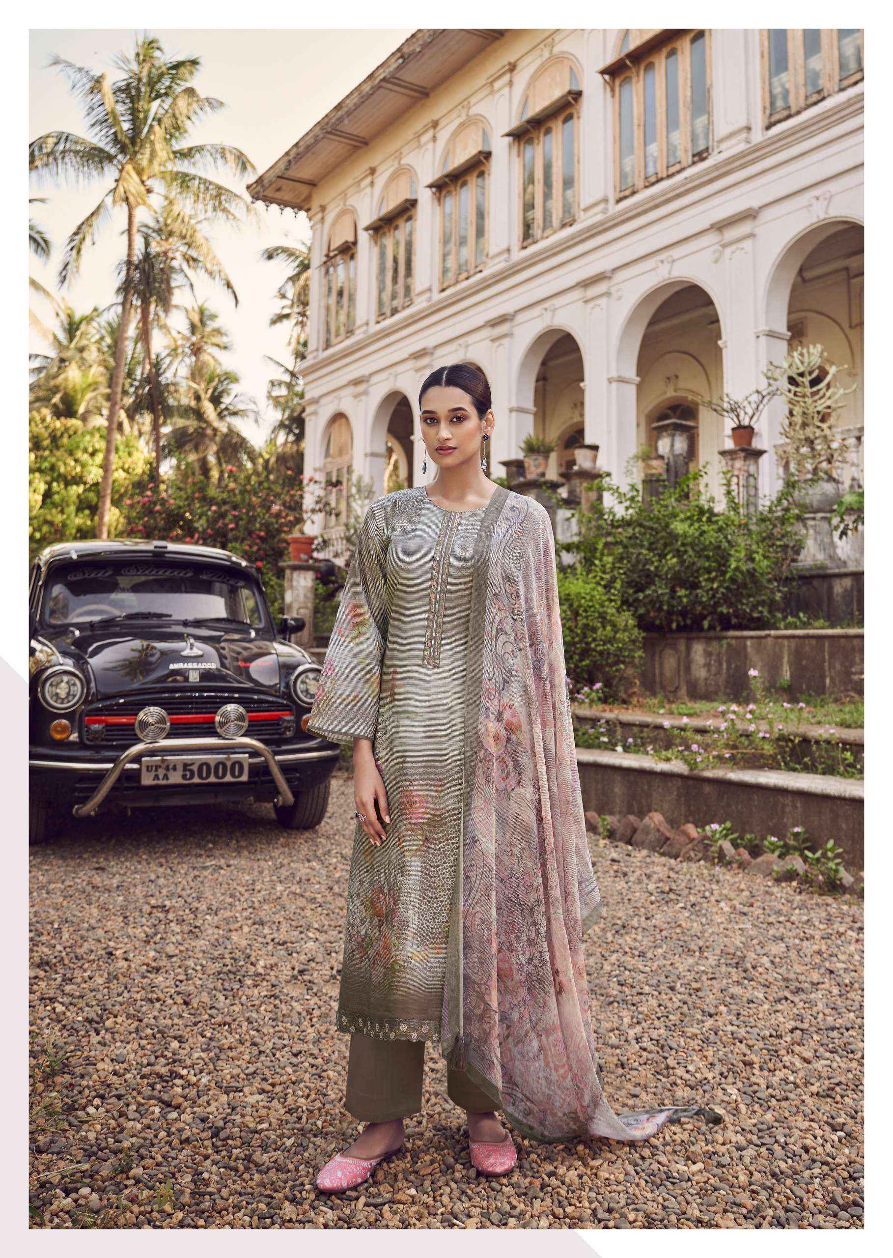 PRM TRENDZ NOORIN LINEN COTTON DESIGNER SUITS ( 8 PCS CATALOG )