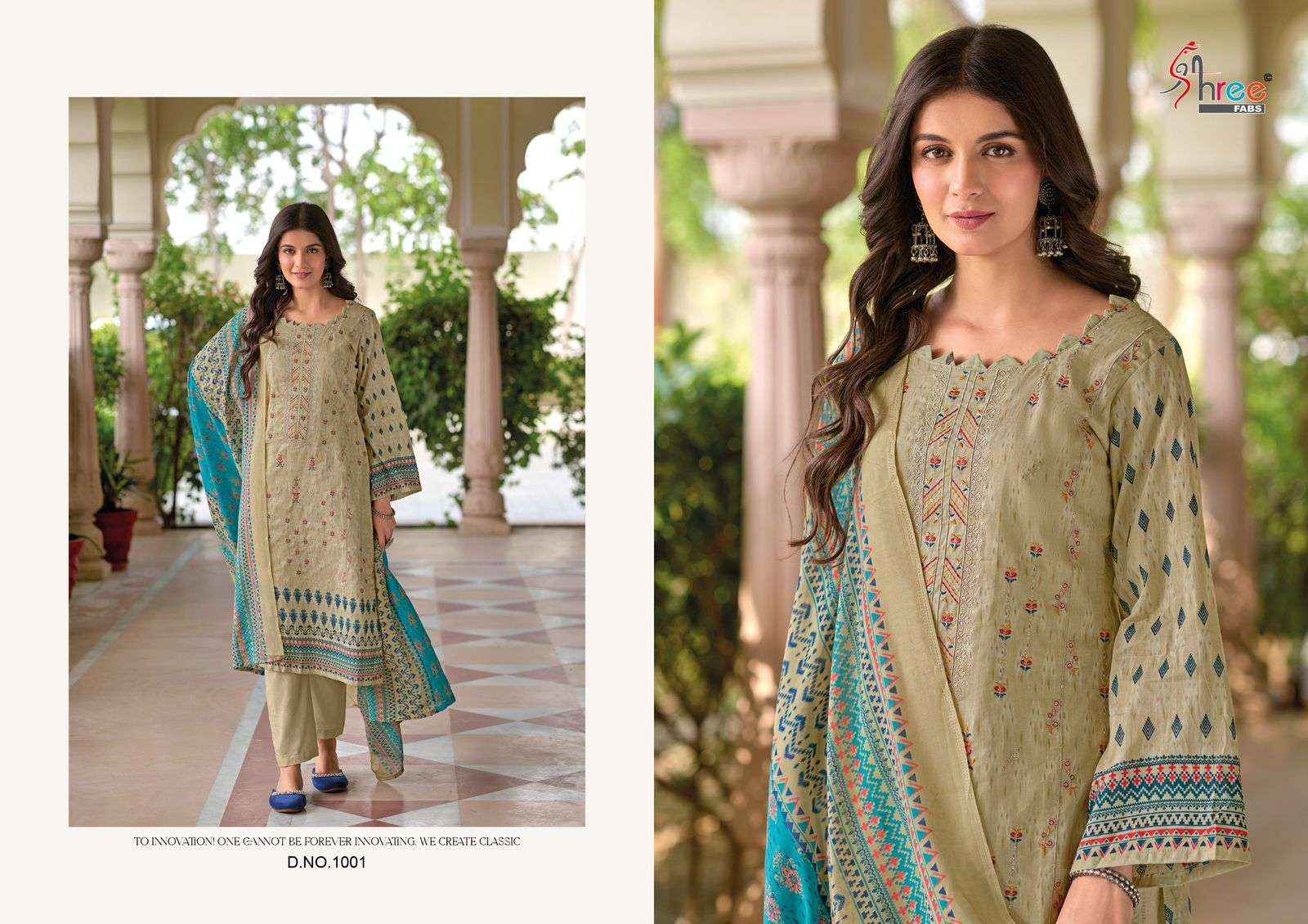 SHREE FABS SHANAYA VOL 2 COTTON FANCY WORK DESIGNER SUITS ( 8 PCS CATALOG ) COTTON DUPATTA