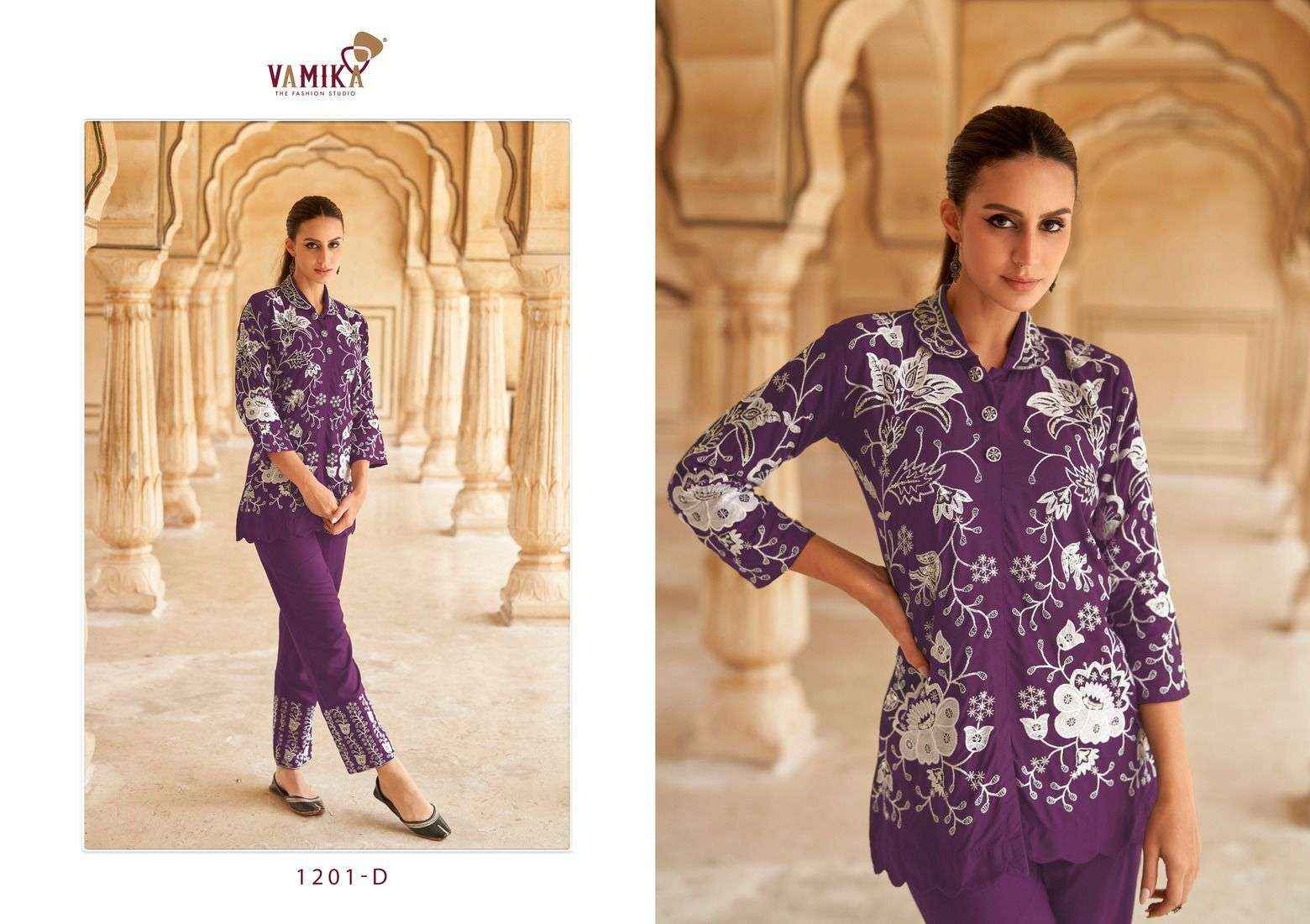 VAMIKA VERONICA DESIGNER READYMADE CORD SET ( 5 PCS CATALOG )
