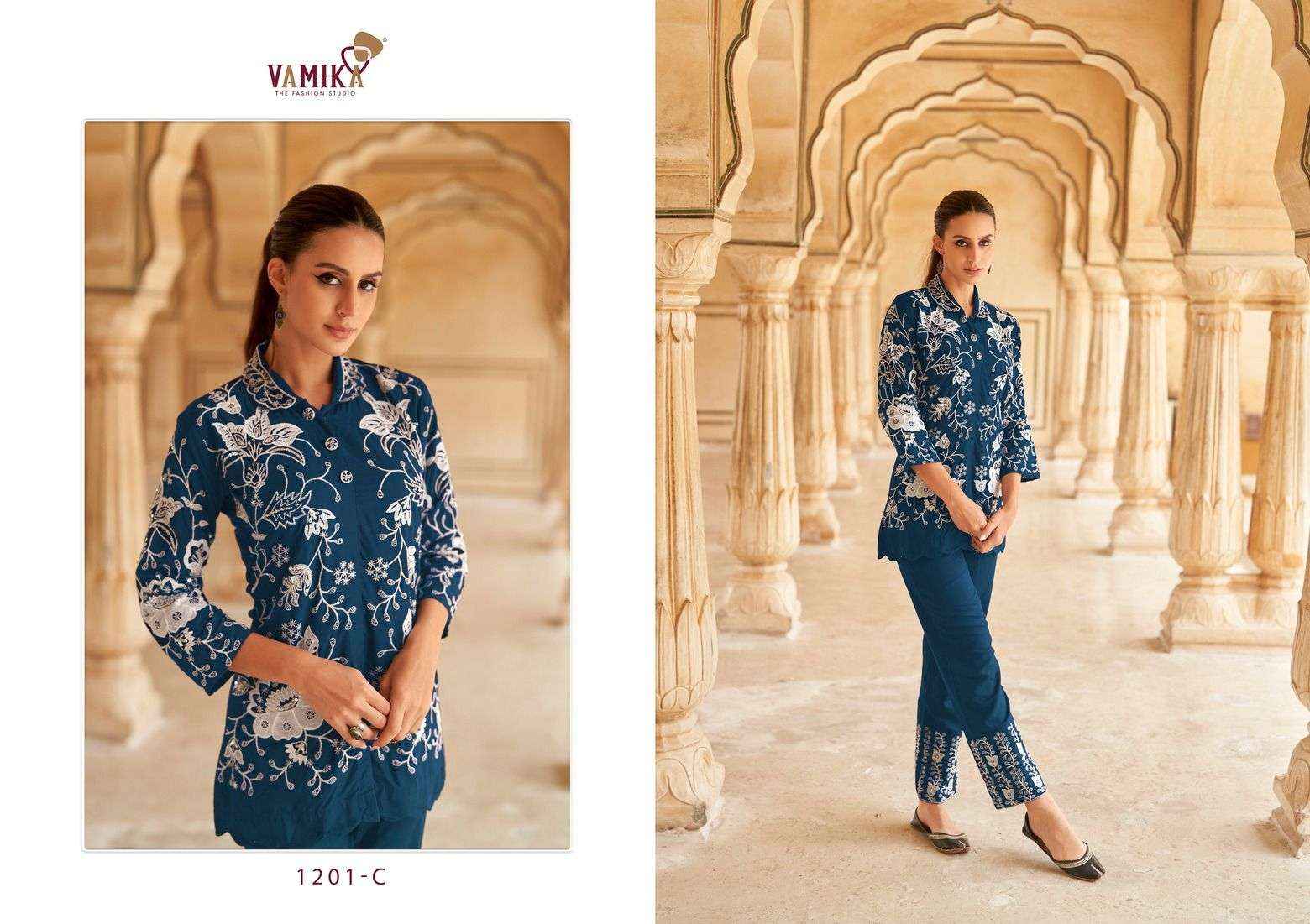 VAMIKA VERONICA DESIGNER READYMADE CORD SET ( 5 PCS CATALOG )