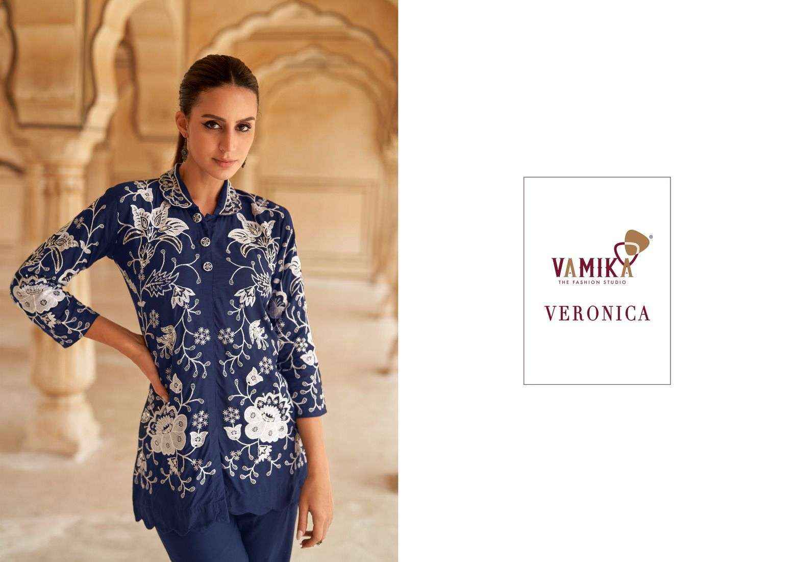 VAMIKA VERONICA DESIGNER READYMADE CORD SET ( 5 PCS CATALOG )