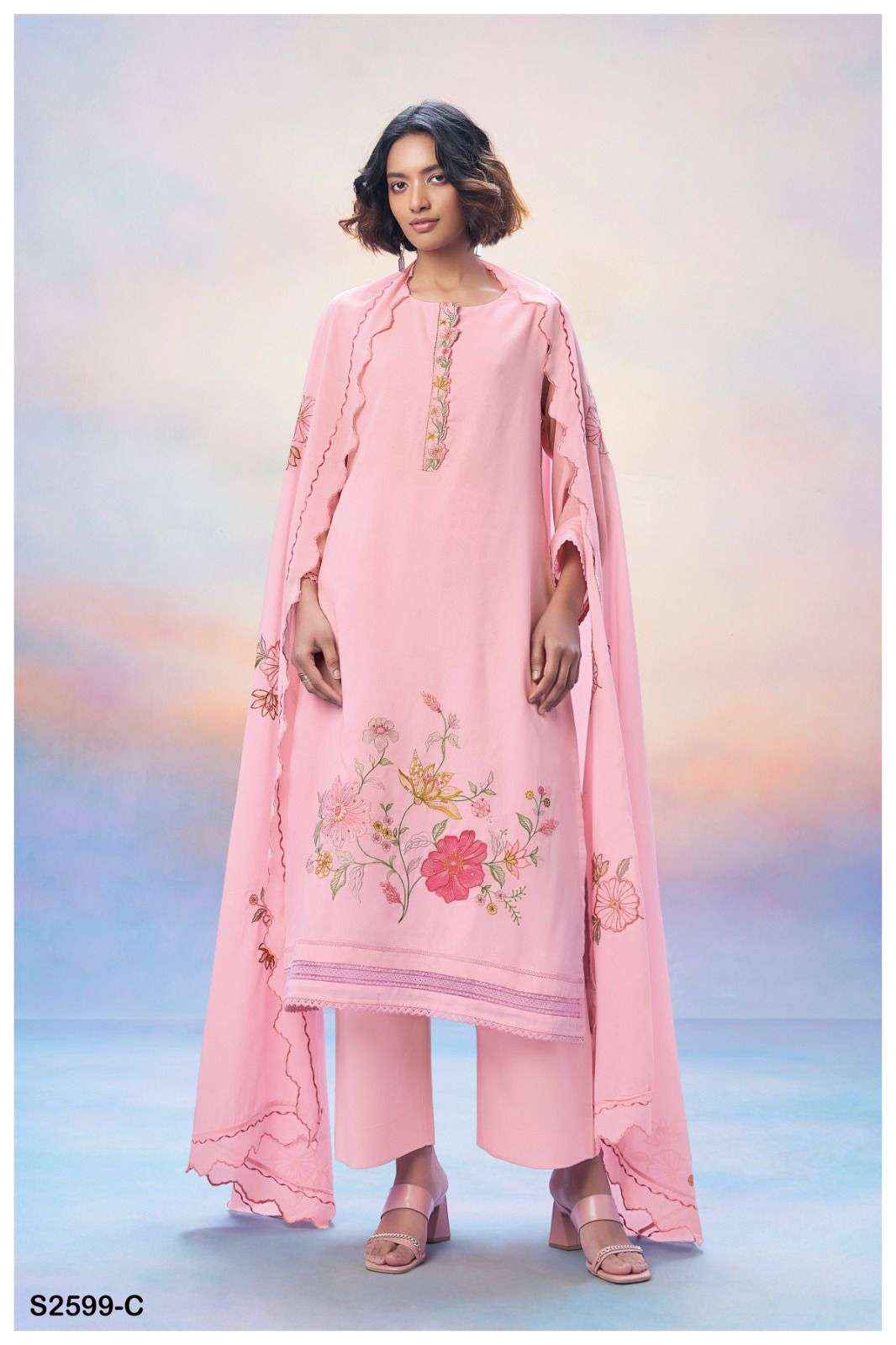 Ganga Fashion Anwita 2599 Premium Designs Fancy Handwork Suit Supplier ( 4 pcs catalog )