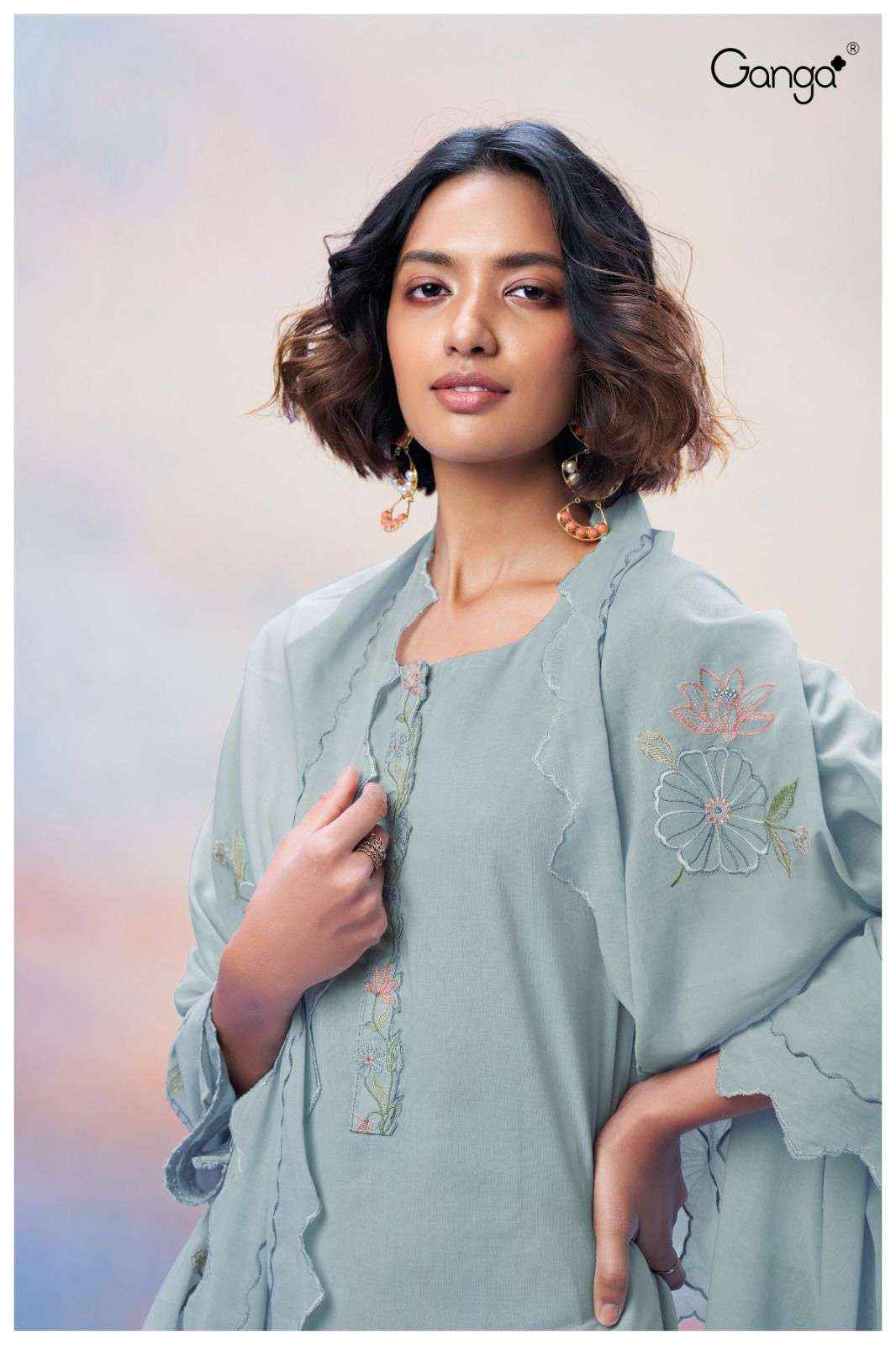 Ganga Fashion Anwita 2599 Premium Designs Fancy Handwork Suit Supplier ( 4 pcs catalog )