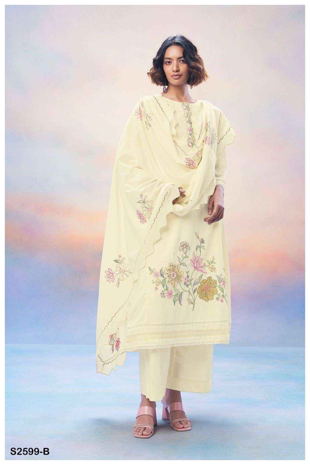 Ganga Fashion Anwita 2599 Premium Designs Fancy Handwork Suit Supplier ( 4 pcs catalog )