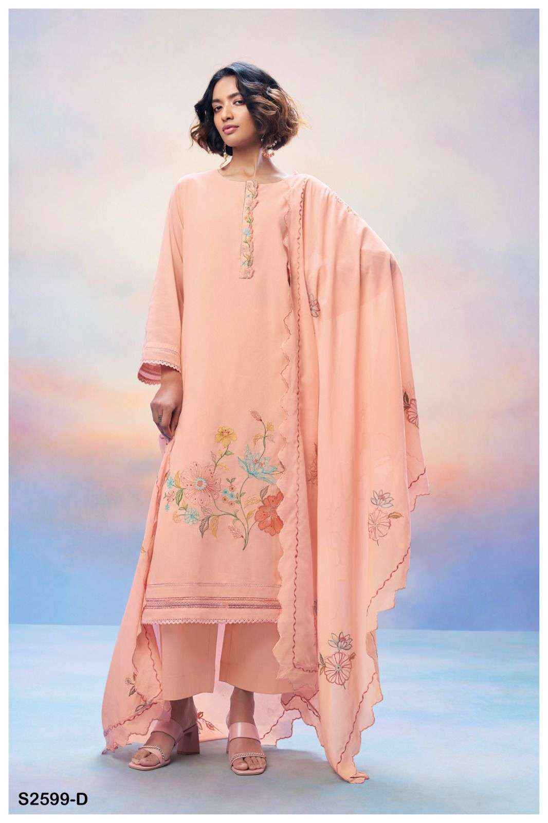 Ganga Fashion Anwita 2599 Premium Designs Fancy Handwork Suit Supplier ( 4 pcs catalog )
