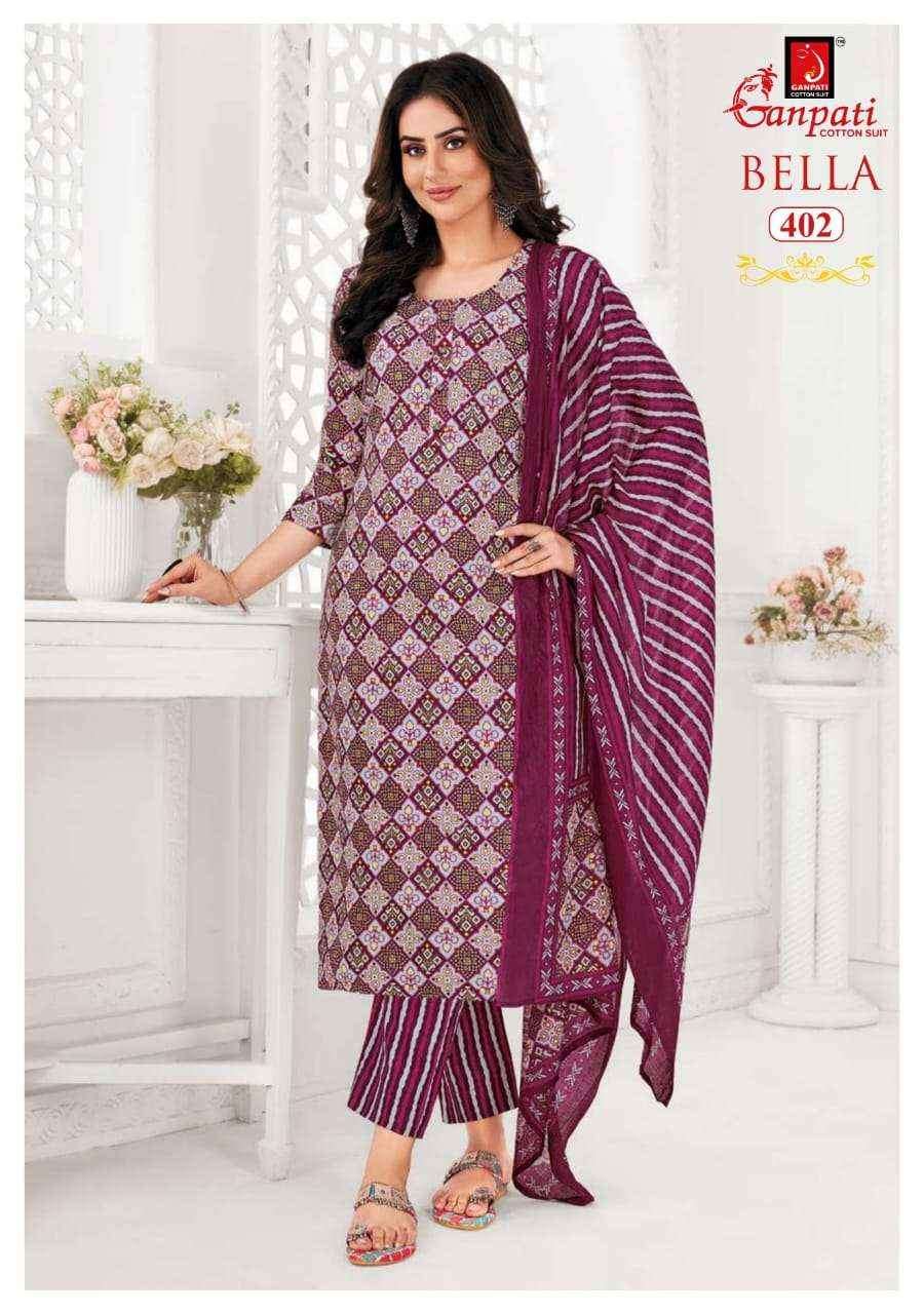 Ganpati cotton bella vol 4 Readymade suits ( 15 pcs catalogue)