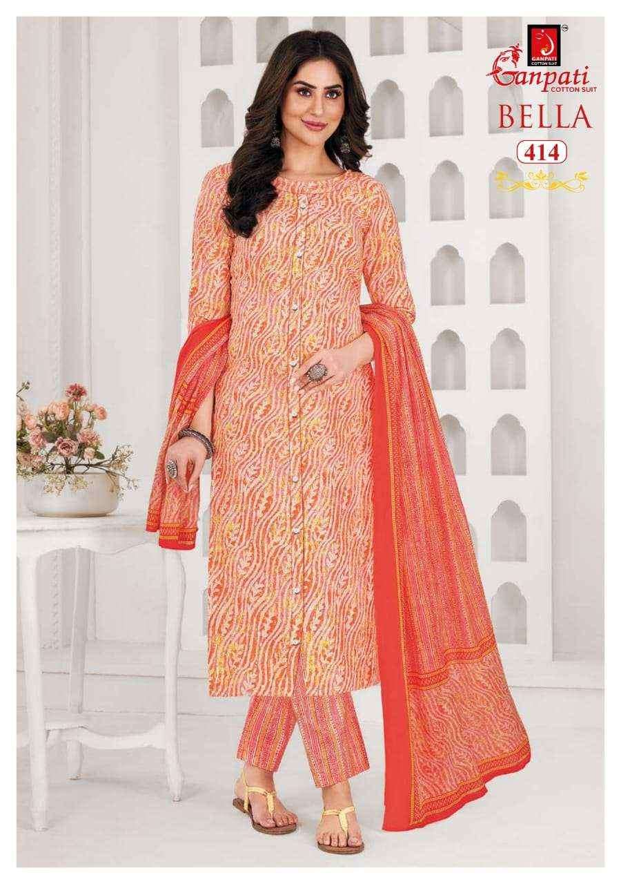 Ganpati cotton bella vol 4 Readymade suits ( 15 pcs catalogue)