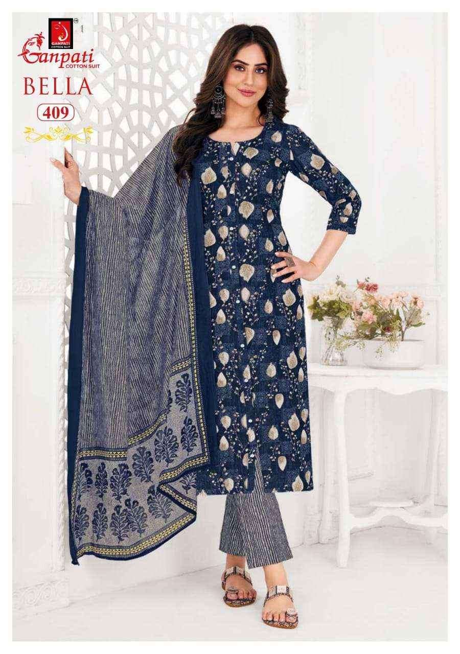 Ganpati cotton bella vol 4 Readymade suits ( 15 pcs catalogue)