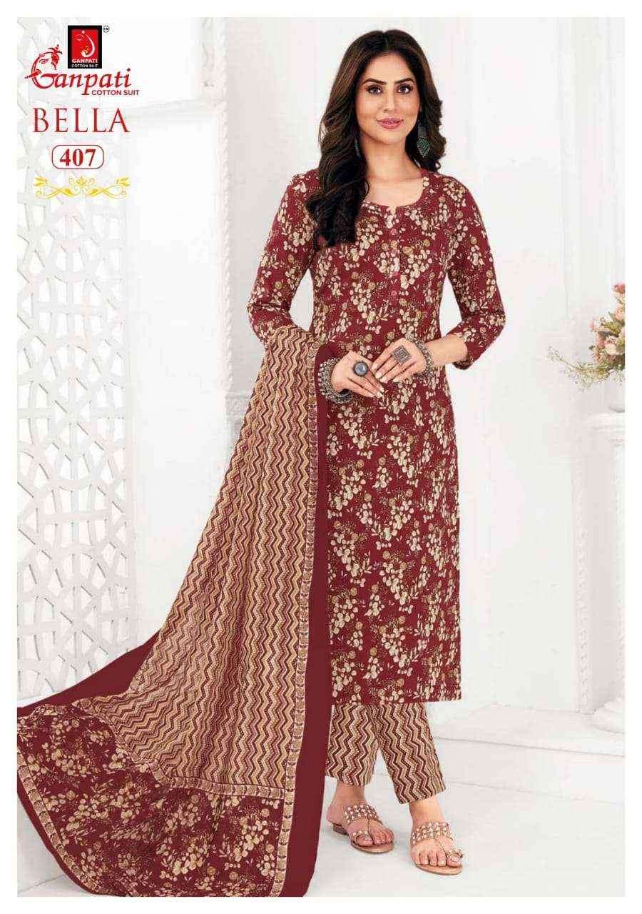 Ganpati cotton bella vol 4 Readymade suits ( 15 pcs catalogue)