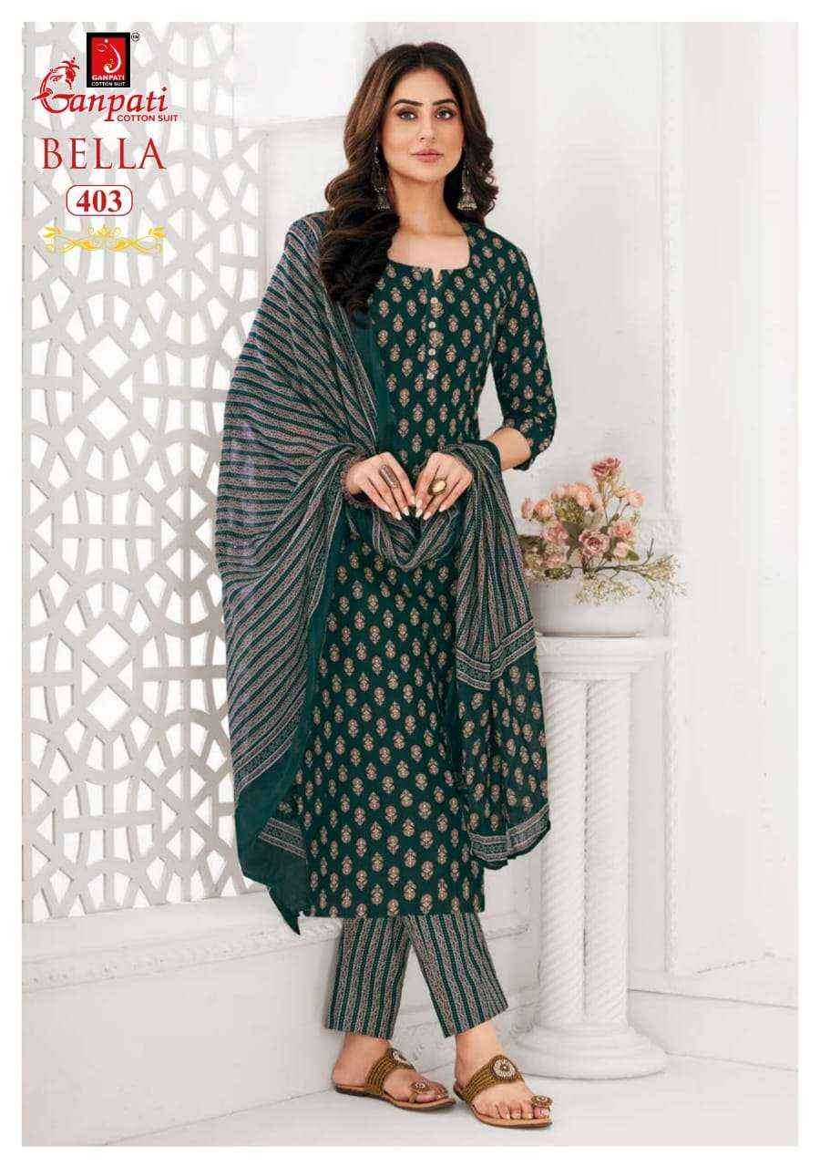 Ganpati cotton bella vol 4 Readymade suits ( 15 pcs catalogue)