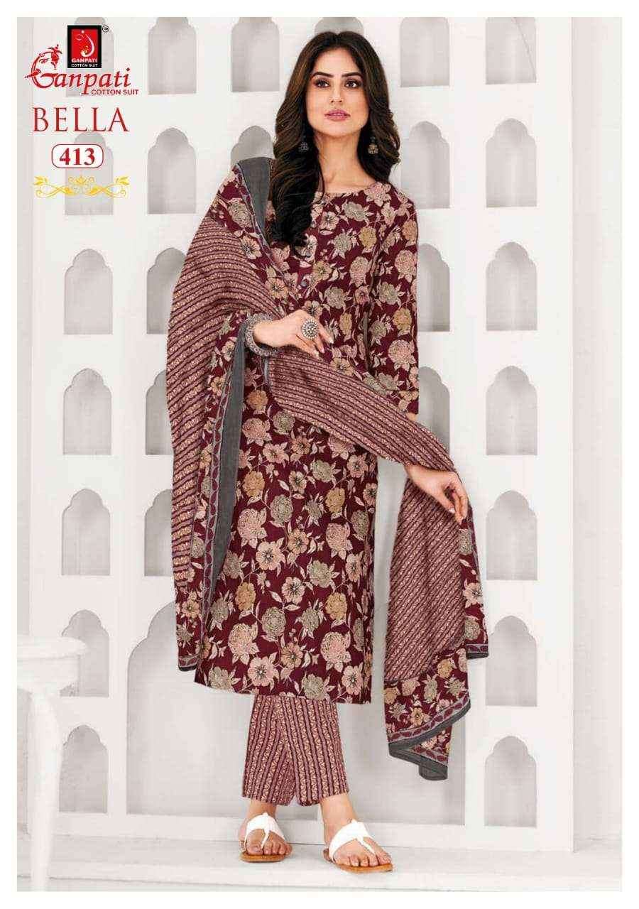 Ganpati cotton bella vol 4 Readymade suits ( 15 pcs catalogue)
