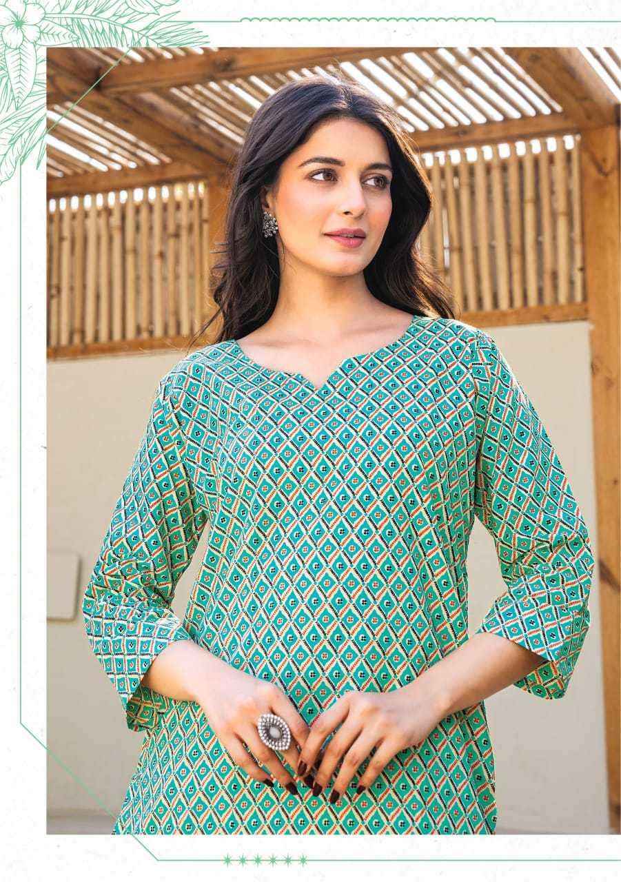 MAYUR CREATION CRYSTAL VOL 2 COTTON PRINTED SHORT KURTI ( 12 PCS CATALOG )