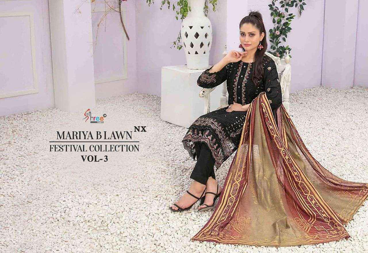 Shree Fabs Mariya B Lawn Festival Collection Vol 3 Nx Cotton 