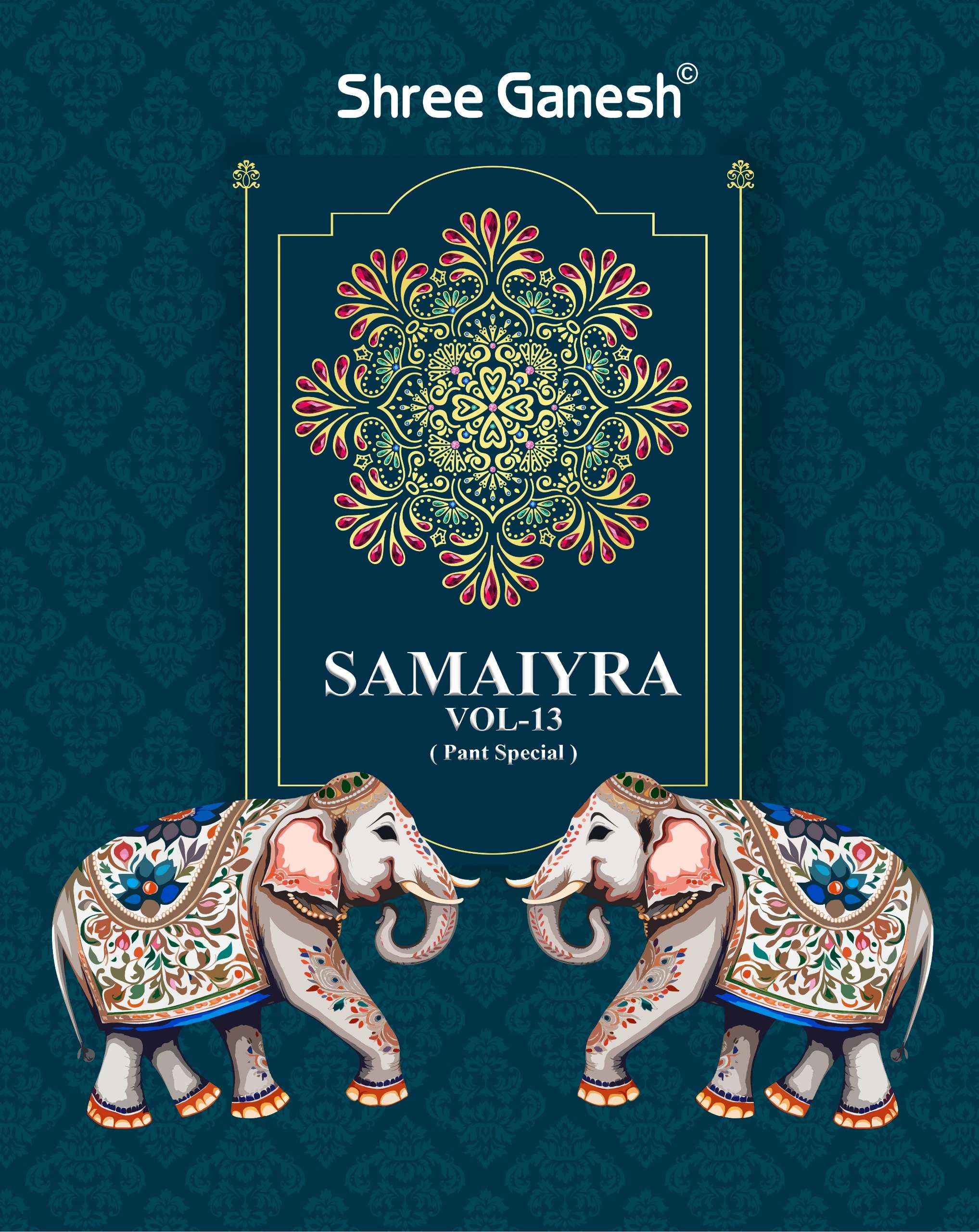 SHREE GANESH SAMAIYRA VOL 13 PURE COTTON DRESS MATERIAL ( 20 PCS CATALOG )