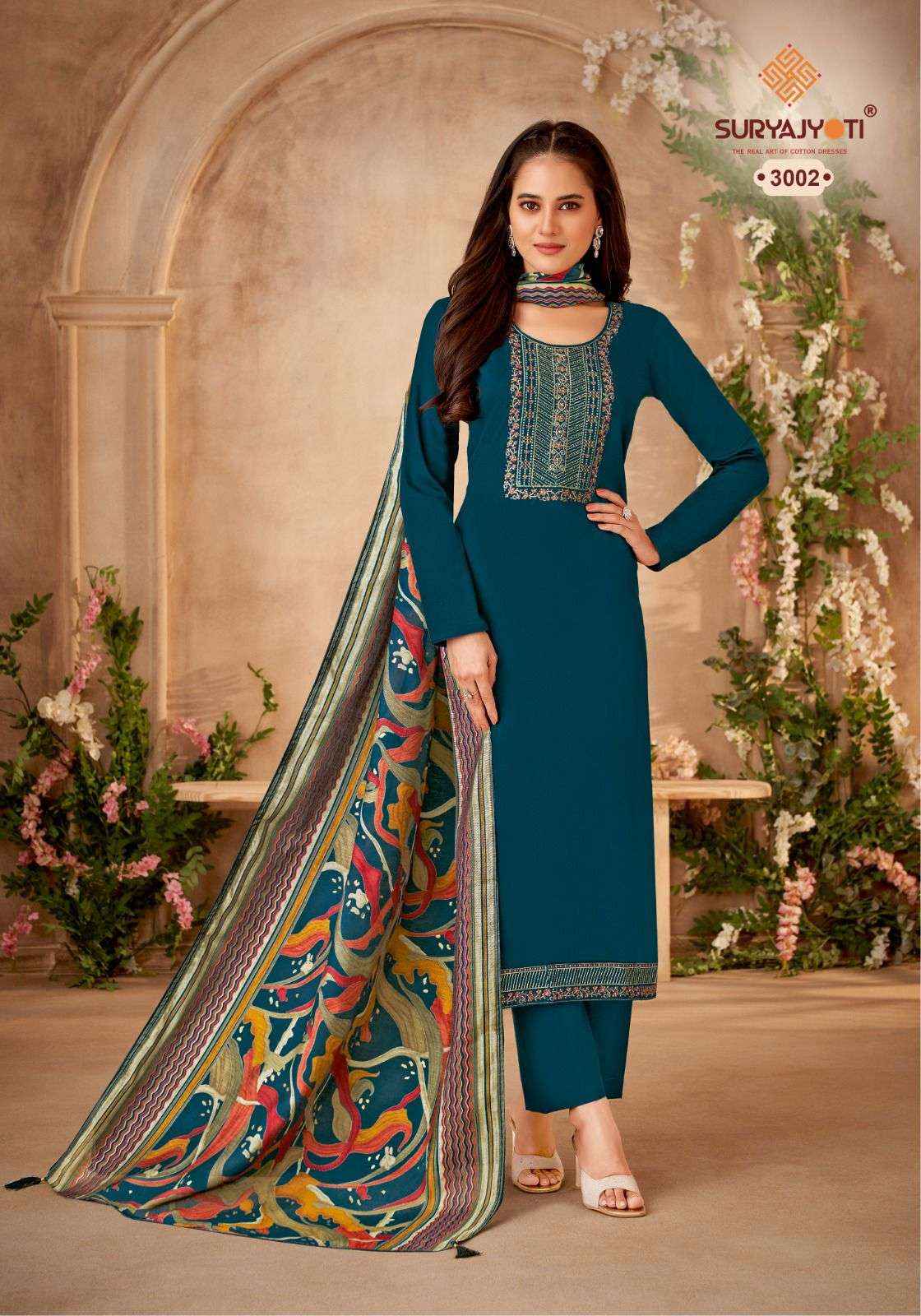 SURYAJYOTI PAL VOL 3 DRESS MATERIAL NEW CATALOG WHOLESALE PRICE
