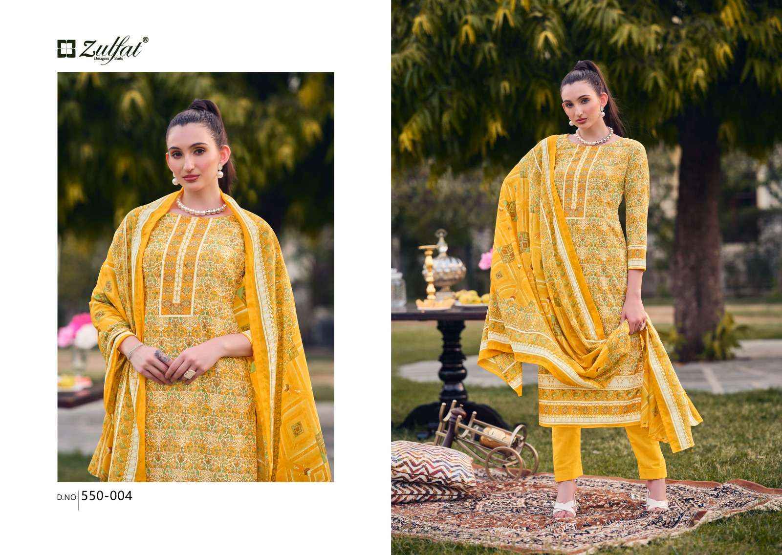 ZULFAT DESIGNER SUITS HAKOBA COTTON PRINT SALWAR SUIT ( 8 pcs Catalog )