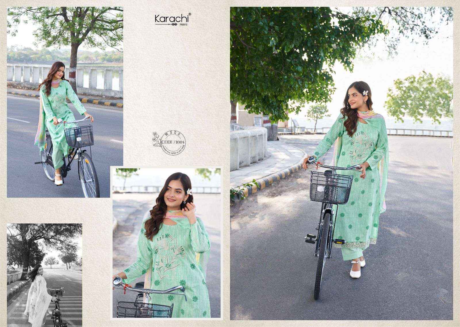 KARACHI PRINTS SUHANA SAFAR VOL 1 LAWN COTTON FANCY WORK SUIT ( 6 pcs catalog )