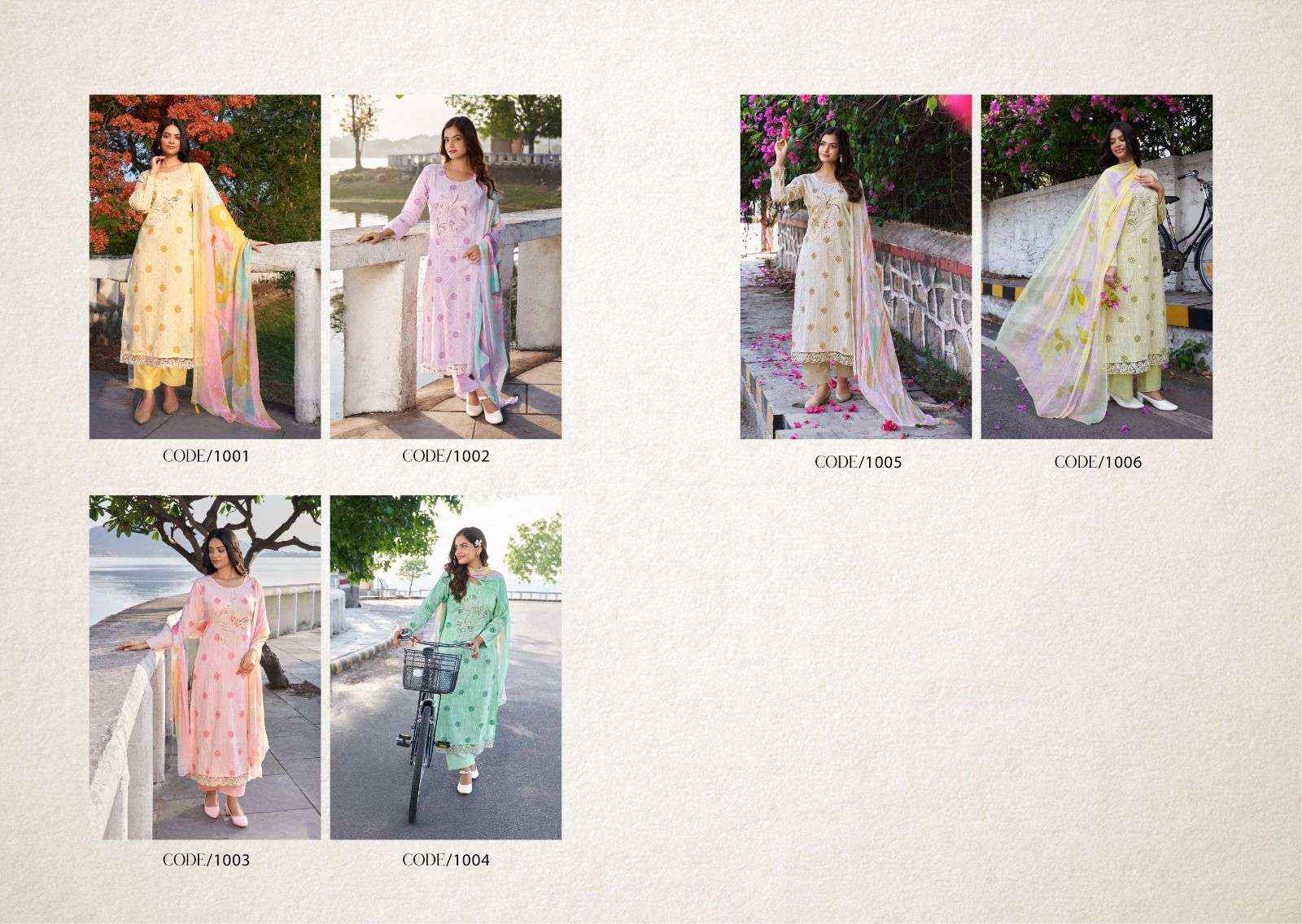 KARACHI PRINTS SUHANA SAFAR VOL 1 LAWN COTTON FANCY WORK SUIT ( 6 pcs catalog )
