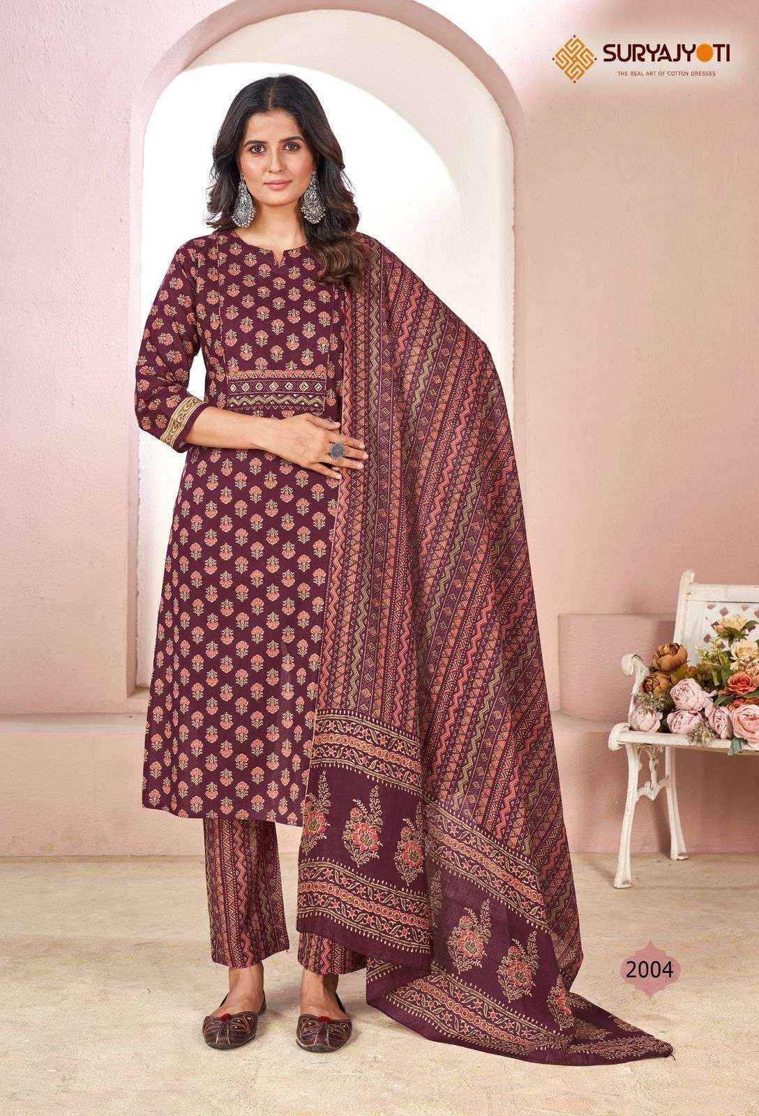 SURYAJYOTI NATASHA VOL 2 LAWN PRINT READY MADE SUIT ( 10 PCS CATALOG )