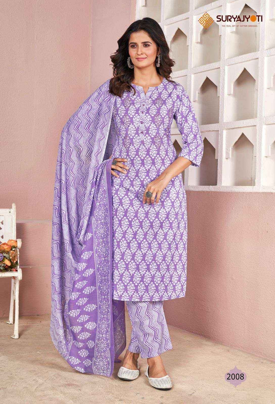 SURYAJYOTI NATASHA VOL 2 LAWN PRINT READY MADE SUIT ( 10 PCS CATALOG )