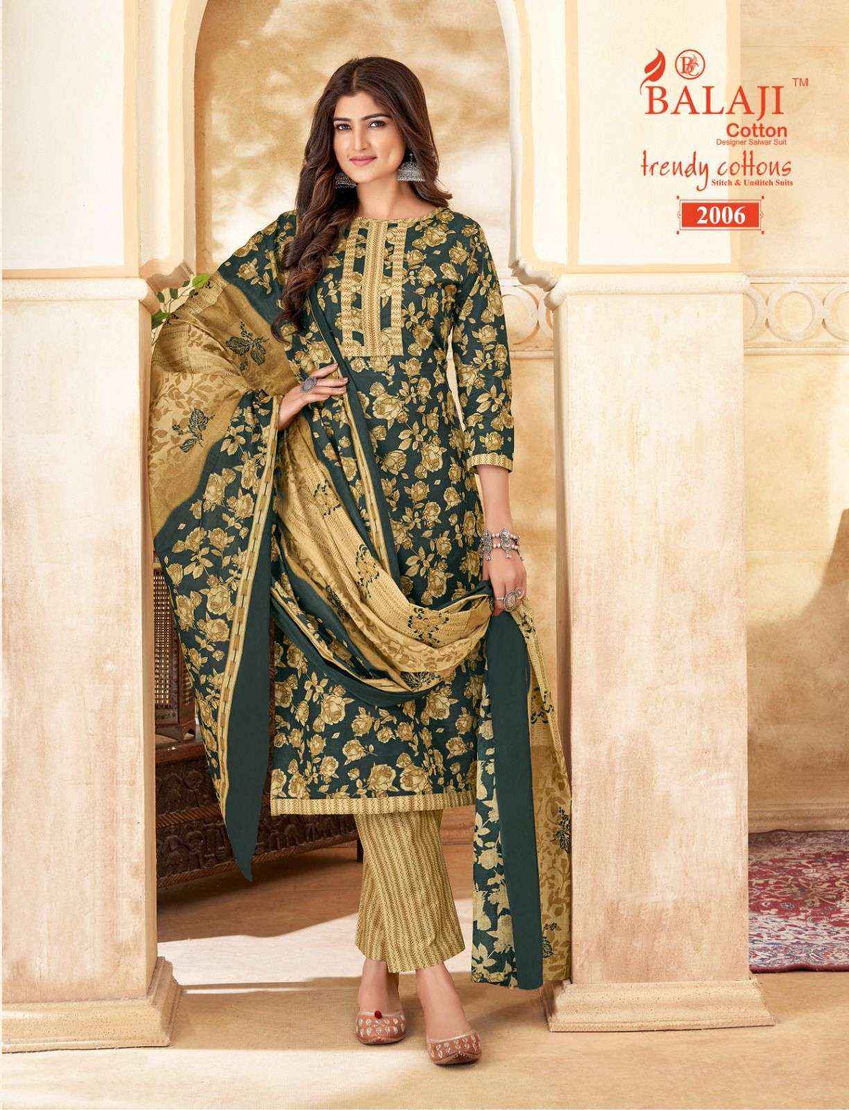BALAJI COTTON TRENDY COTTON VOL 2 COTTON DRESS MATERIAL FACTORY PRICE