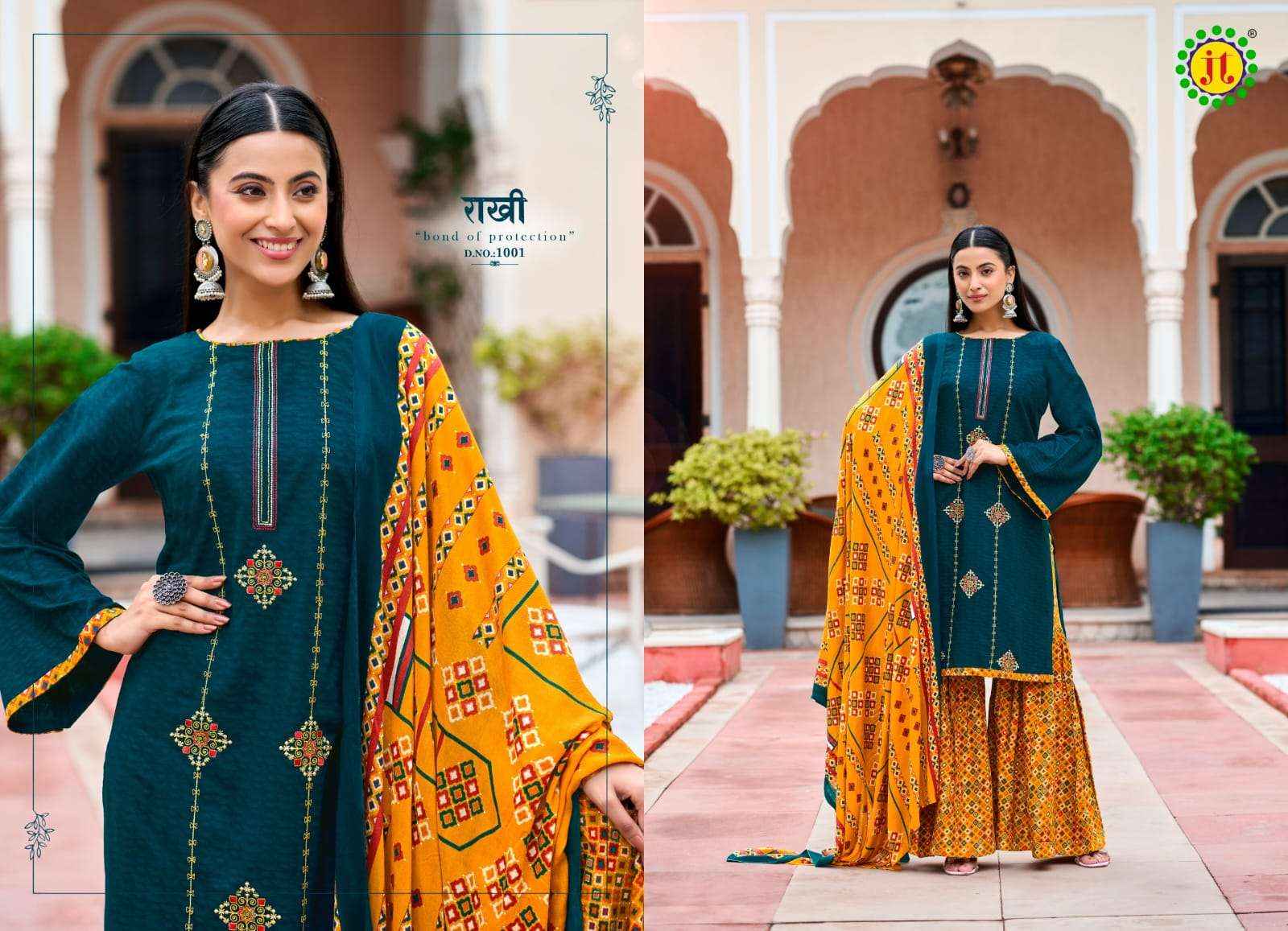JT ZOYA RAYON FANCY PREMIUM WORK SALWAR KAMEEZ ( 8 PCS CATALOG )
