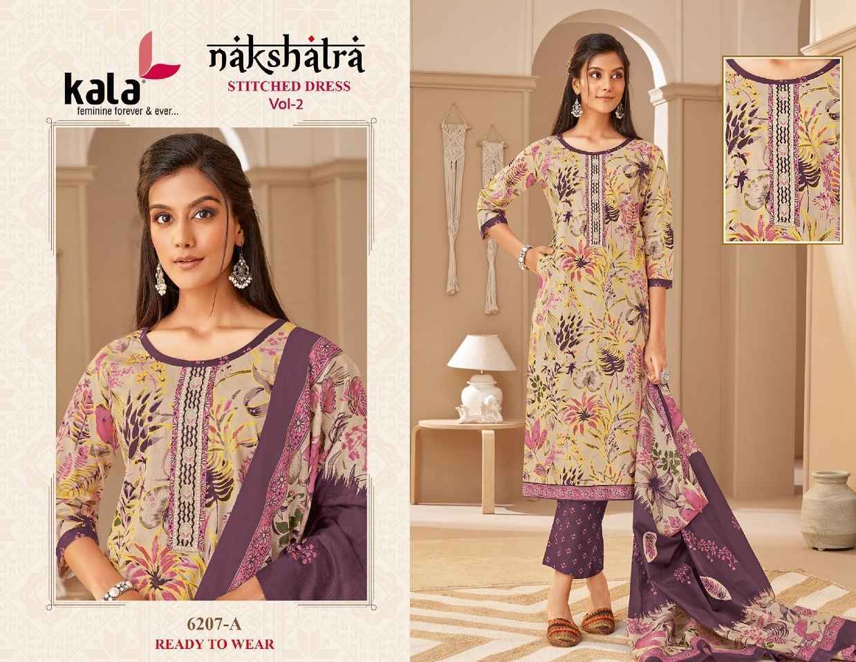 Kala Nakshatra Vol 2 Readymade Cotton Suits ( 12 pcs Catalogue )