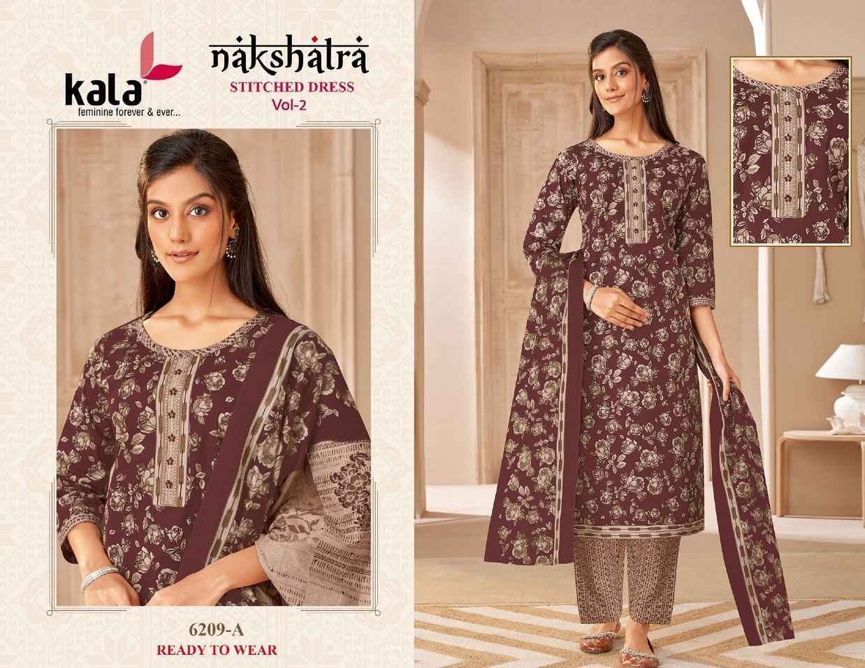 Kala Nakshatra Vol 2 Readymade Cotton Suits ( 12 pcs Catalogue )