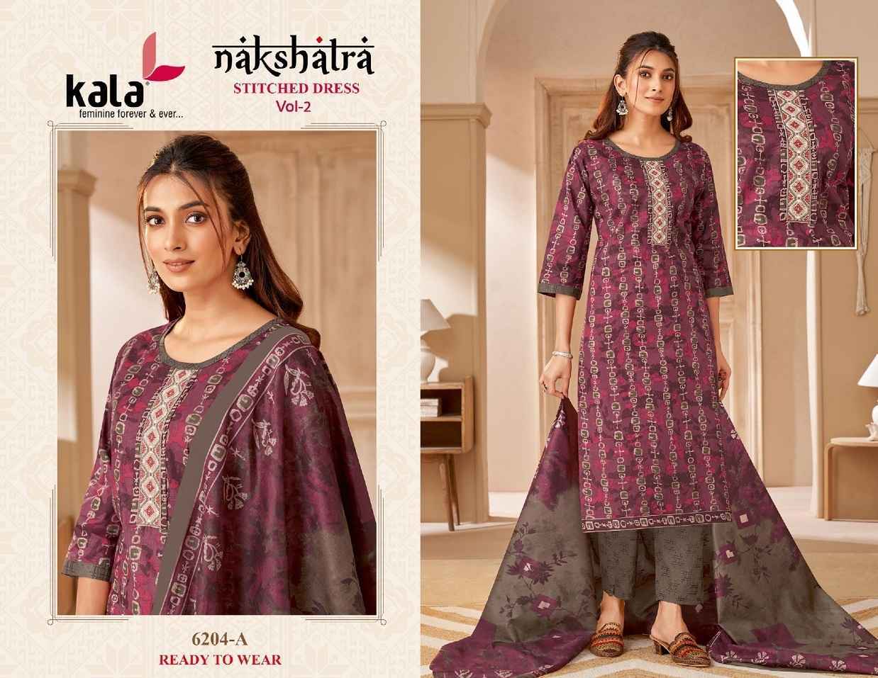 Kala Nakshatra Vol 2 Readymade Cotton Suits ( 12 pcs Catalogue )