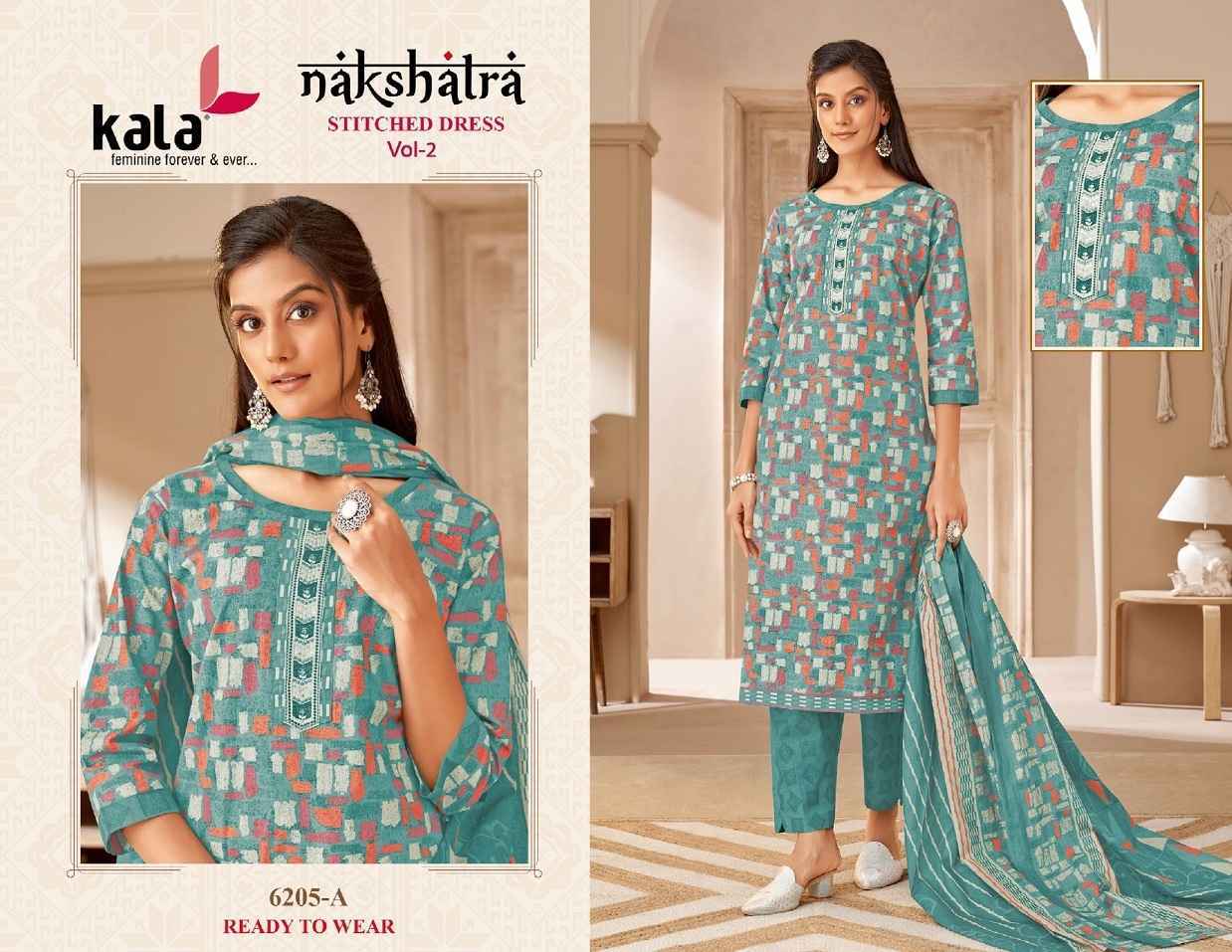 Kala Nakshatra Vol 2 Readymade Cotton Suits ( 12 pcs Catalogue )
