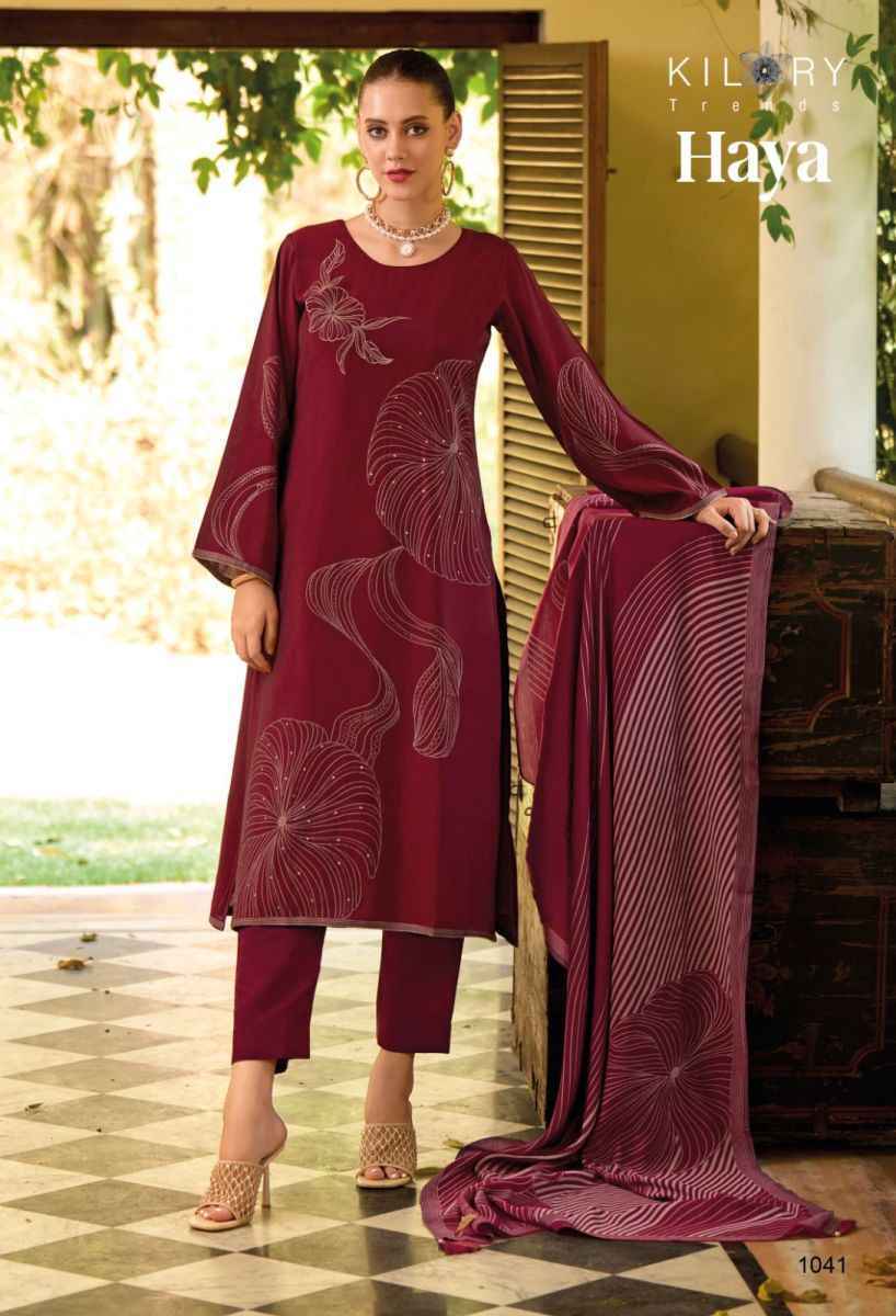 Kilory Trendz Haya Viscose Dress Material ( 8 pcs Catalogue )