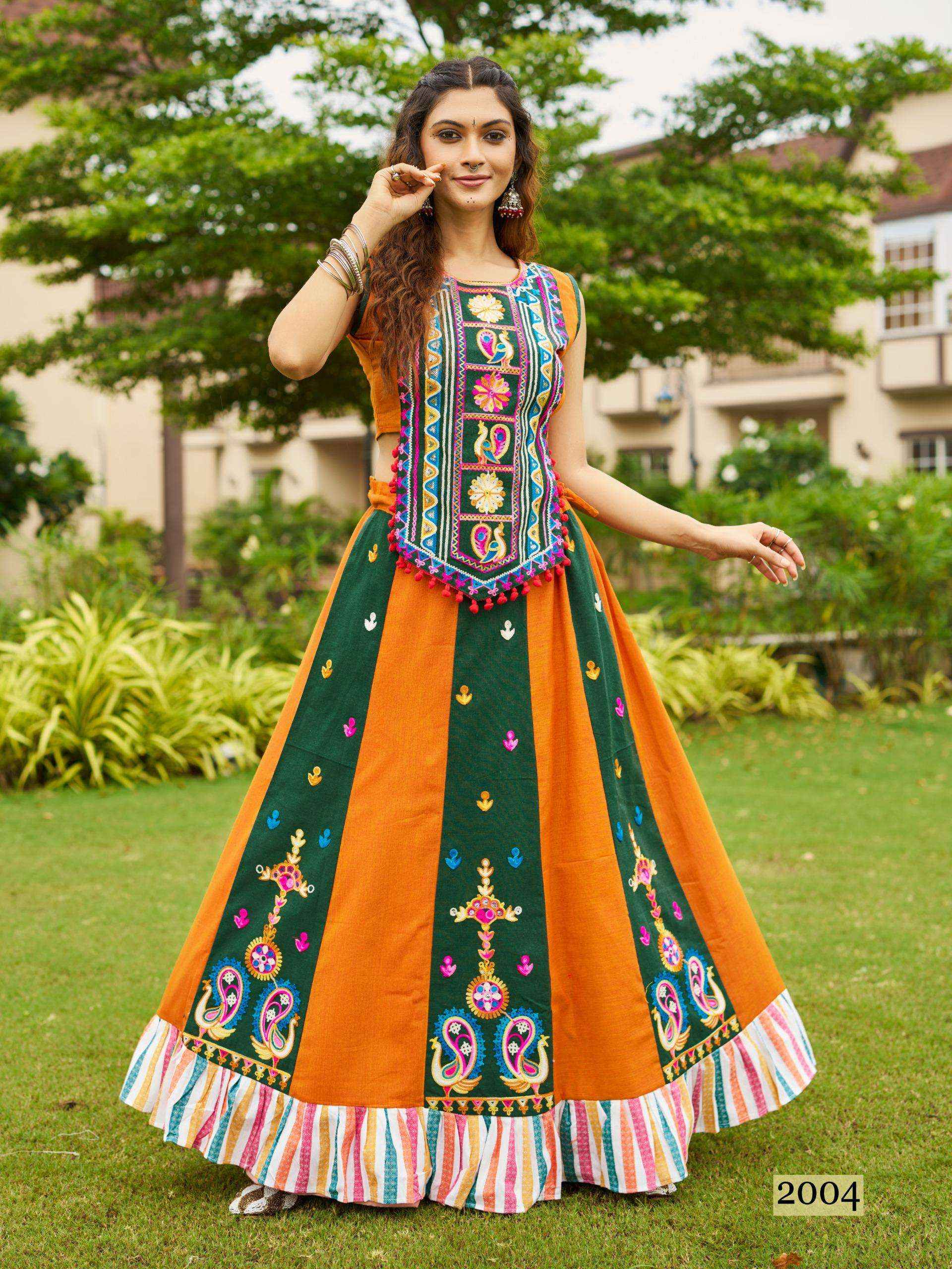 MESMORA KHELAIYA VOL 2 COLOURFUL SKIRT WITH CHOLI ( 7 PCS CATALOG )