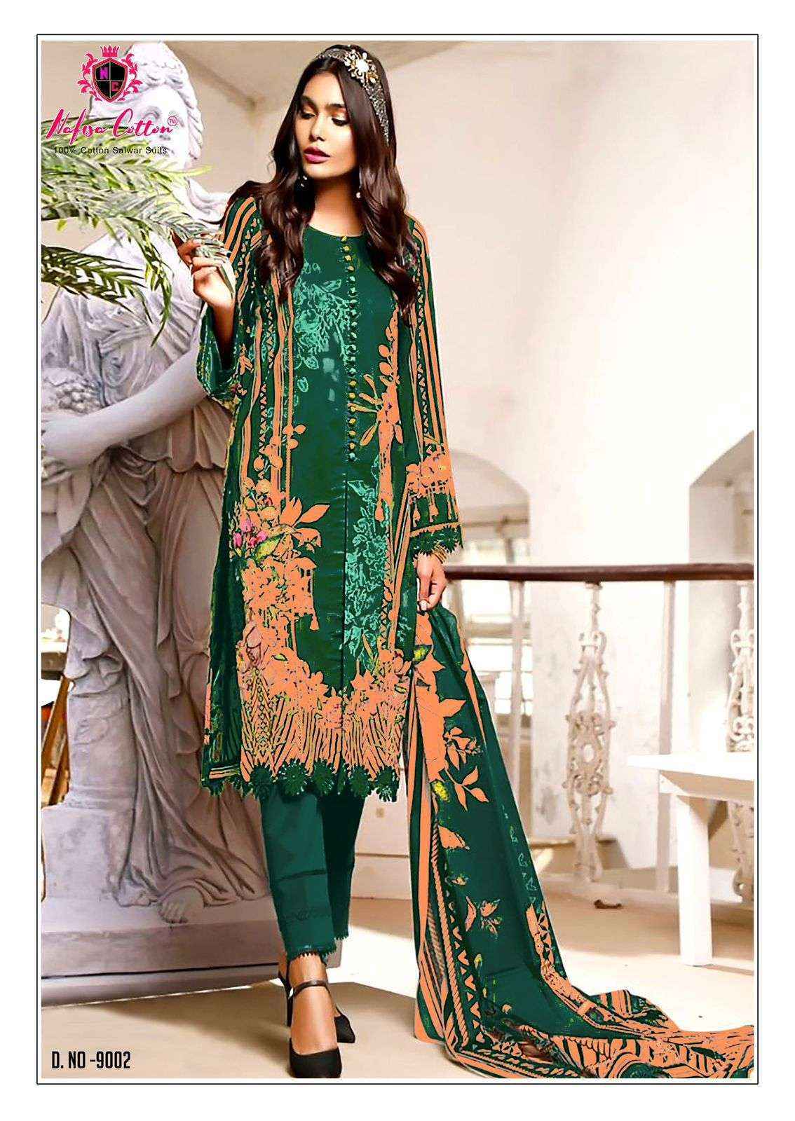 Nafisa Cotton Safina Vol 9 Cotton Dress Material Ladies Suits Wholesale Online Buy unstitched
