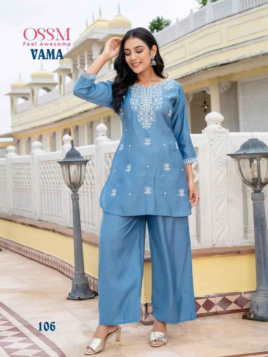 Ossm Vama Viscose Co Ord Set 6 pcs Catalogue