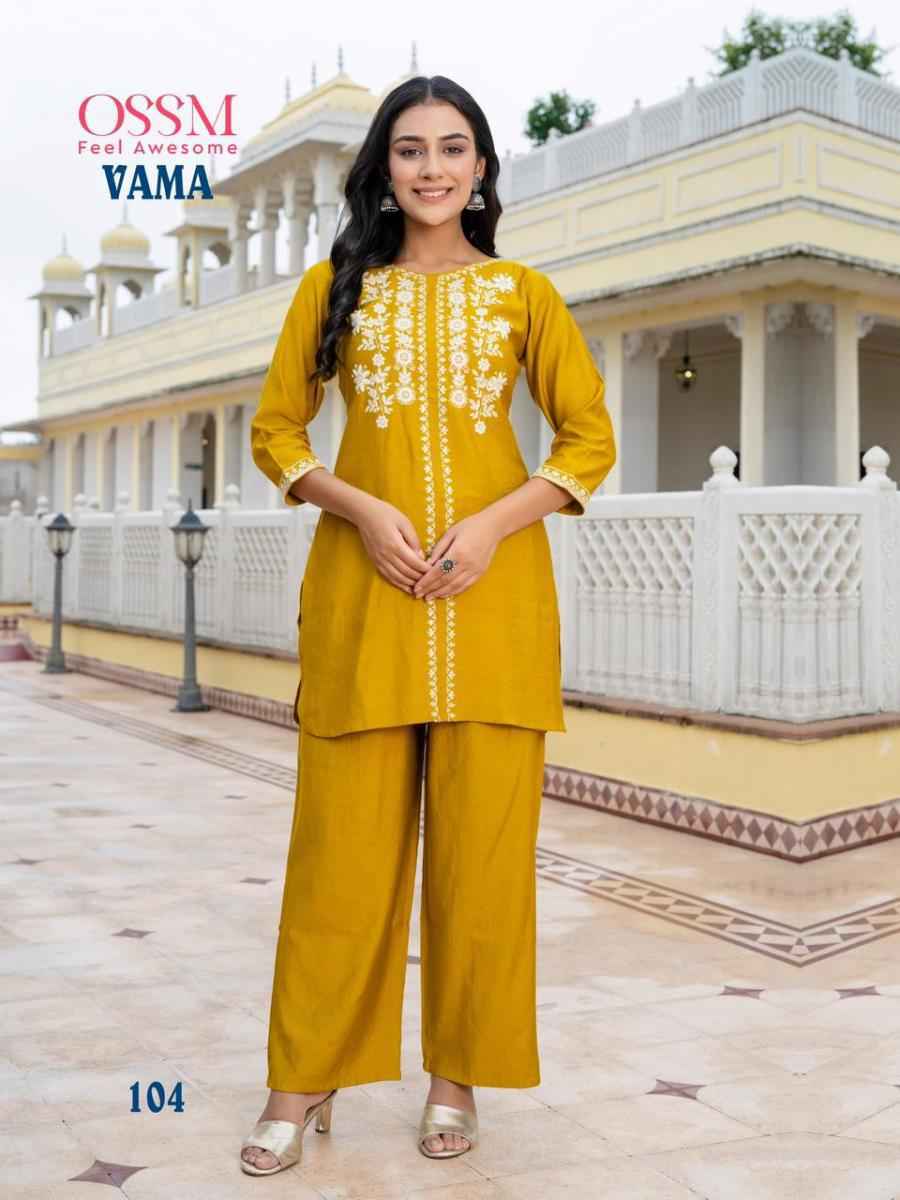 Ossm Vama Viscose Co Ord Set 6 pcs Catalogue